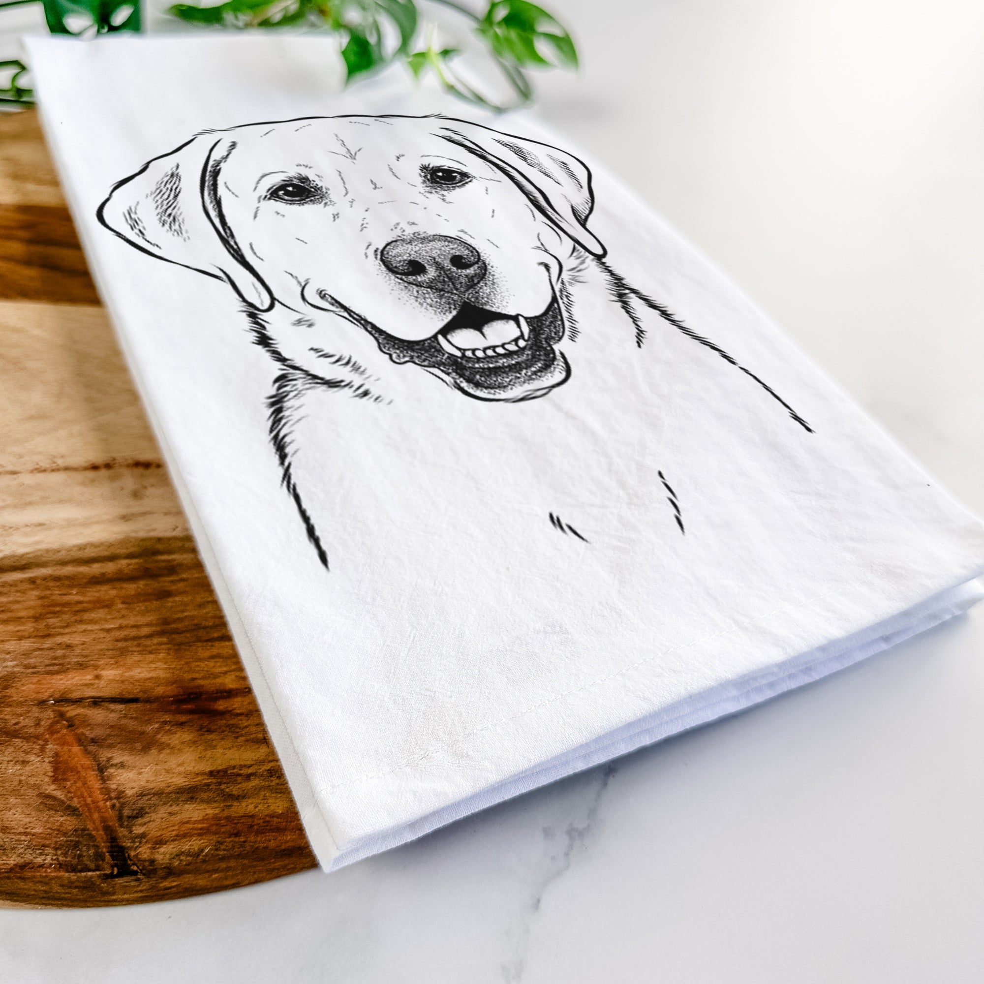 Booney the Labrador Retriever Tea Towel