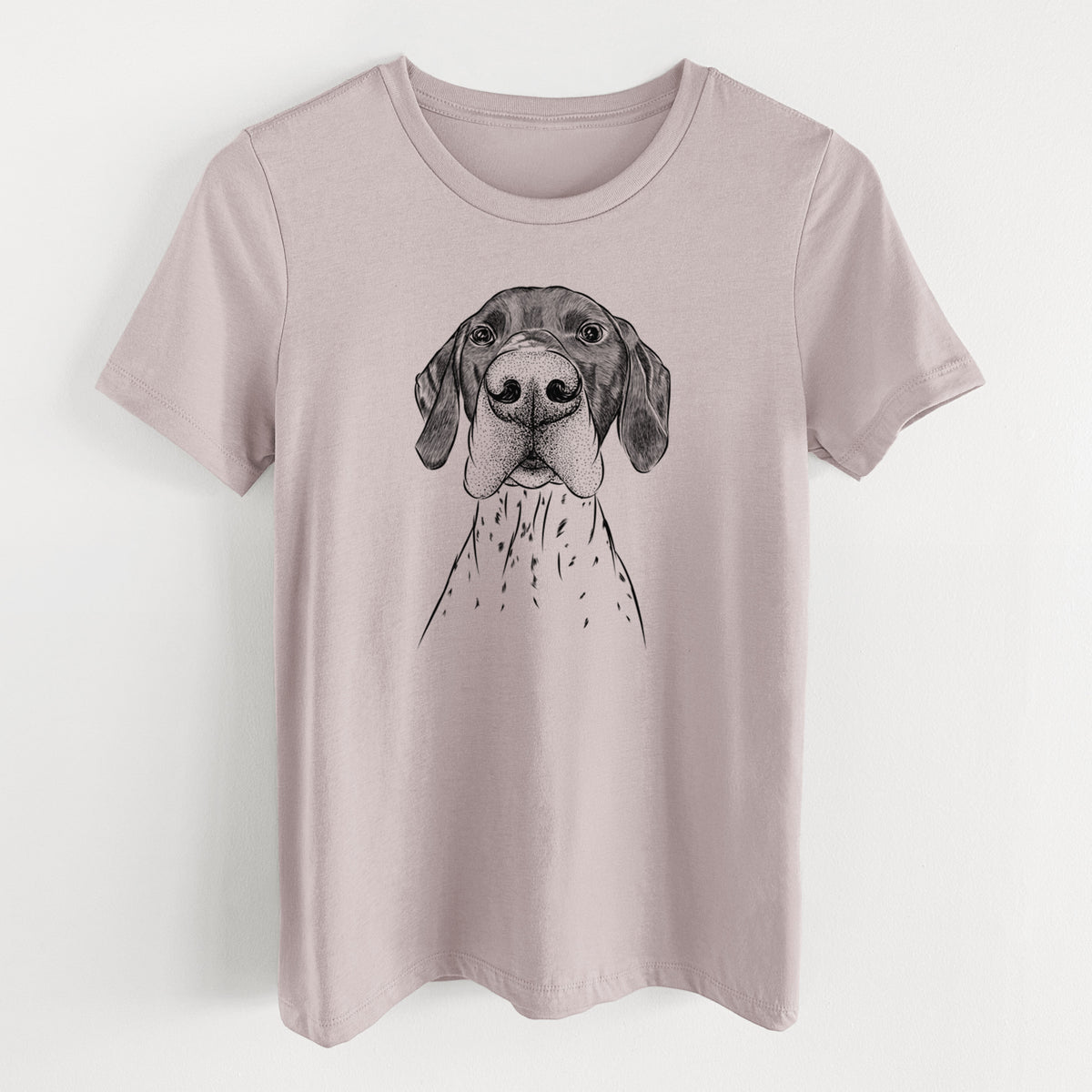 Bare Booze the German Shorthaired Pointer - Women's Lightweight Relaxed Fit 100% Cotton Crewneck