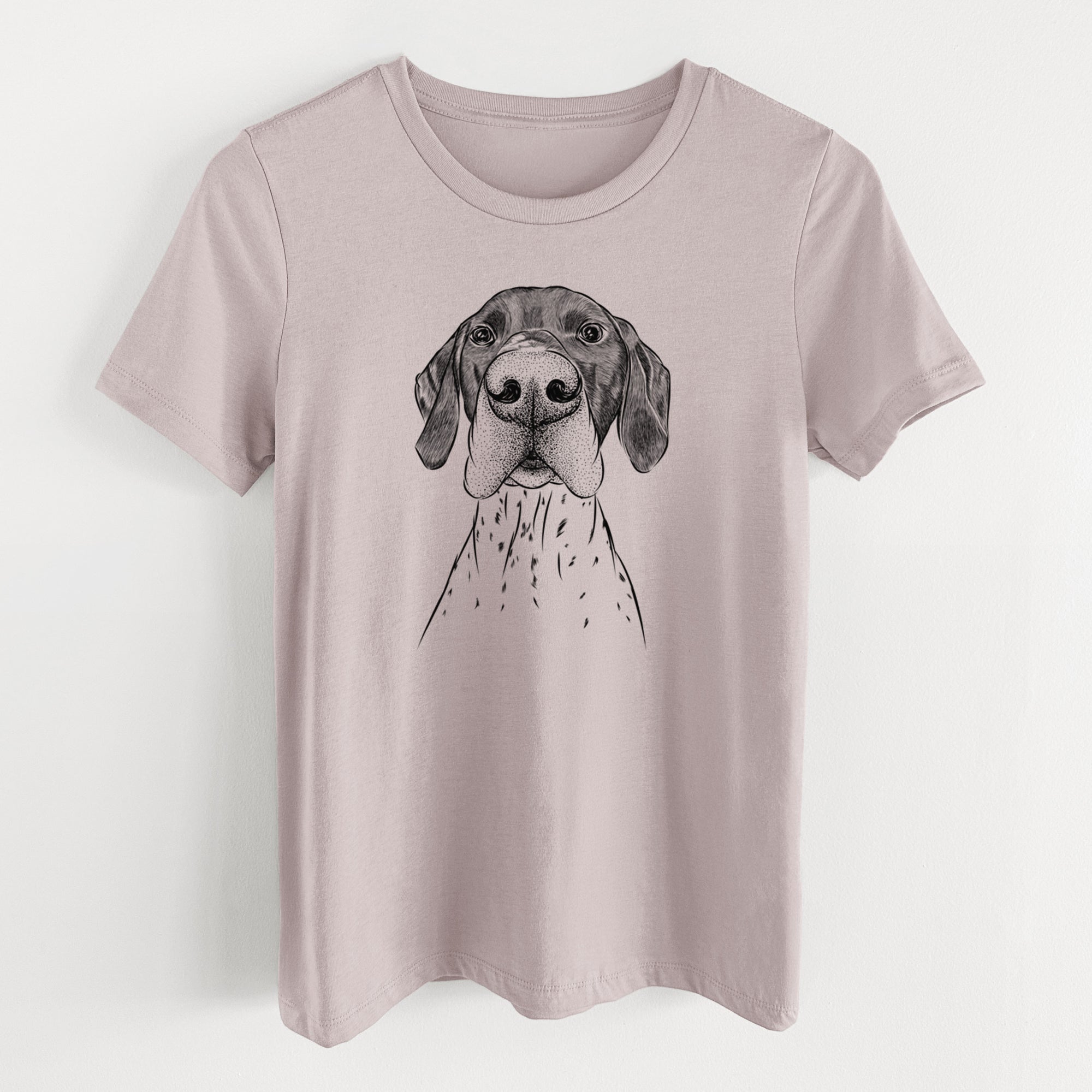 Bare Booze the German Shorthaired Pointer - Women's Lightweight Relaxed Fit 100% Cotton Crewneck