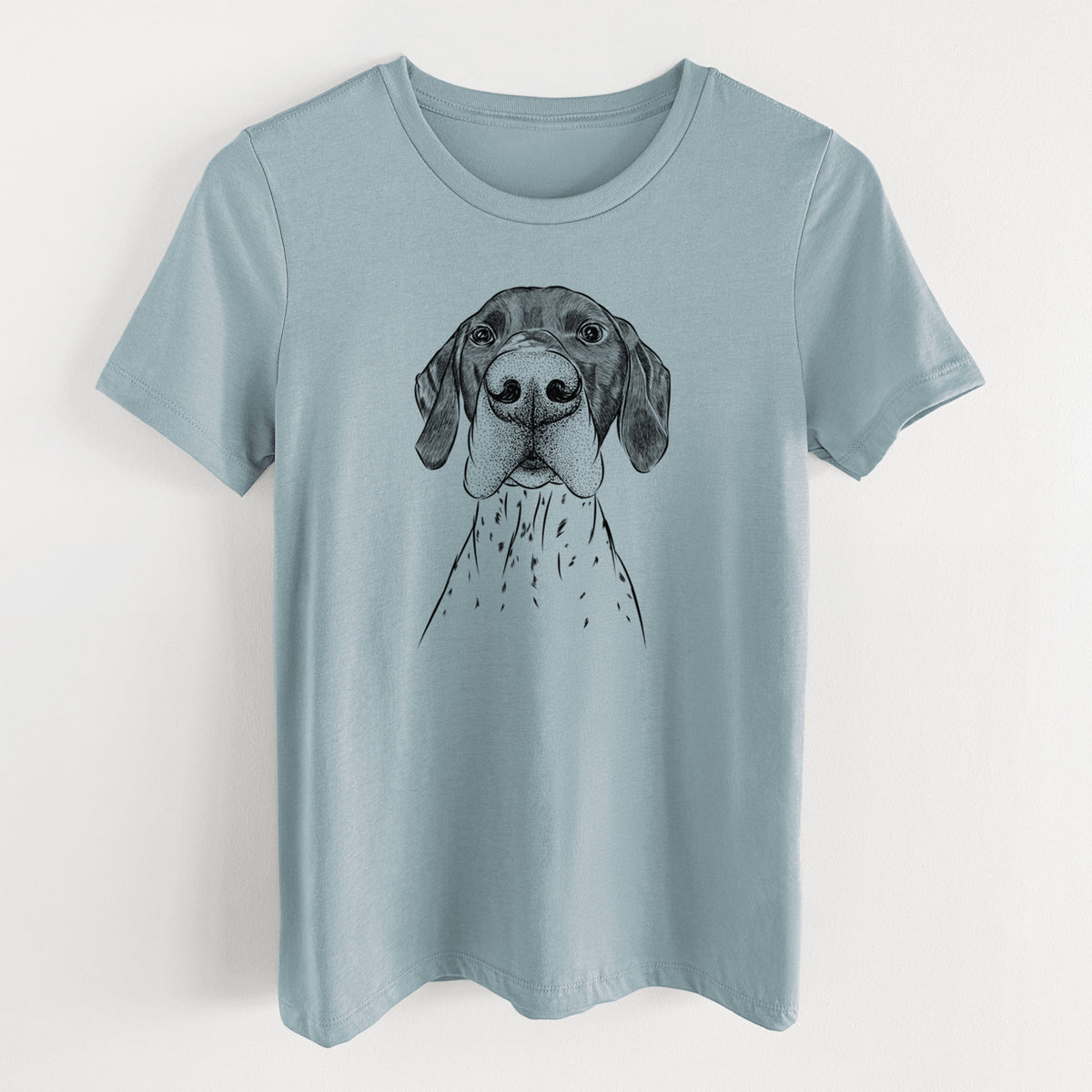 Bare Booze the German Shorthaired Pointer - Women's Lightweight Relaxed Fit 100% Cotton Crewneck
