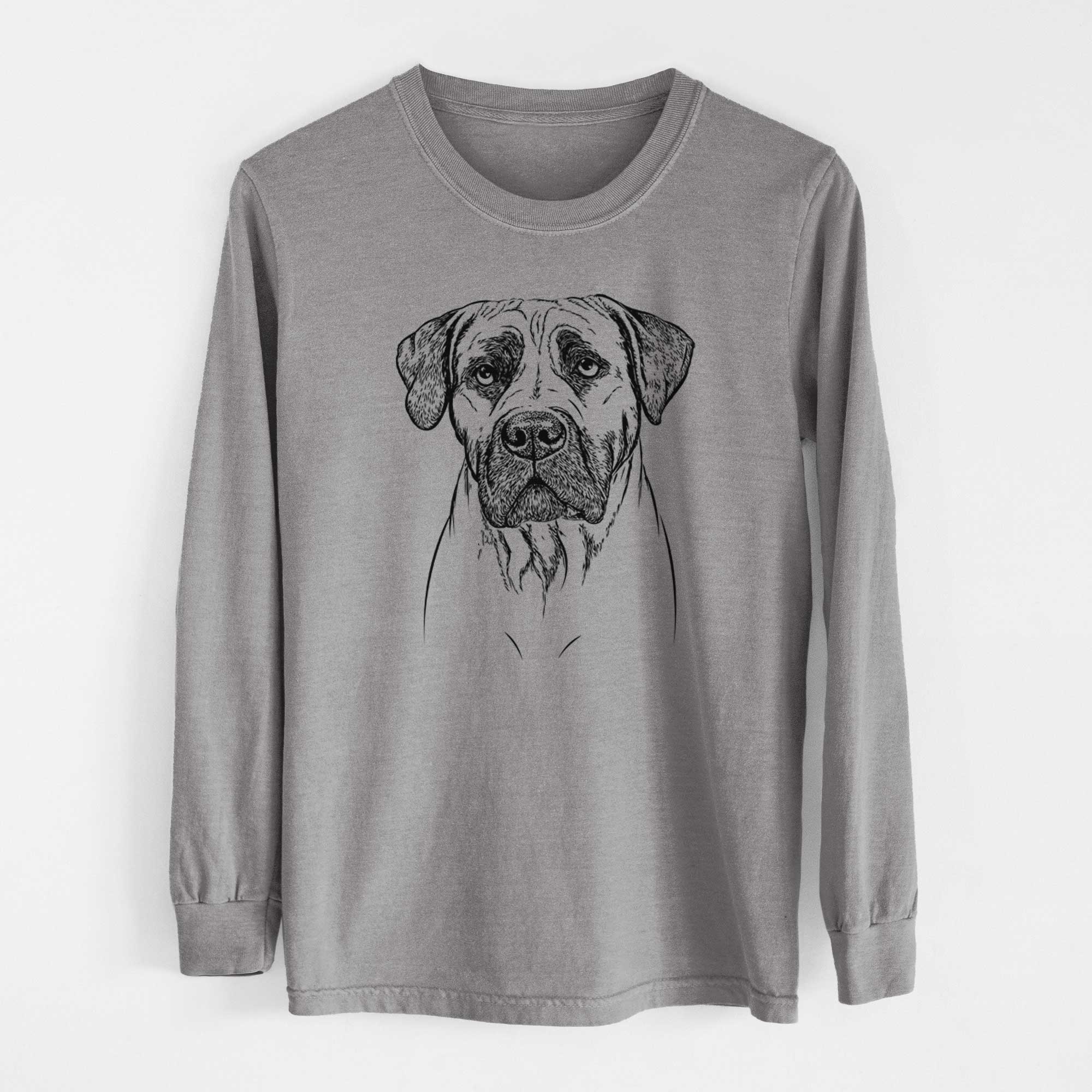 Bare Boris the Boerboel - Men's Heavyweight 100% Cotton Long Sleeve