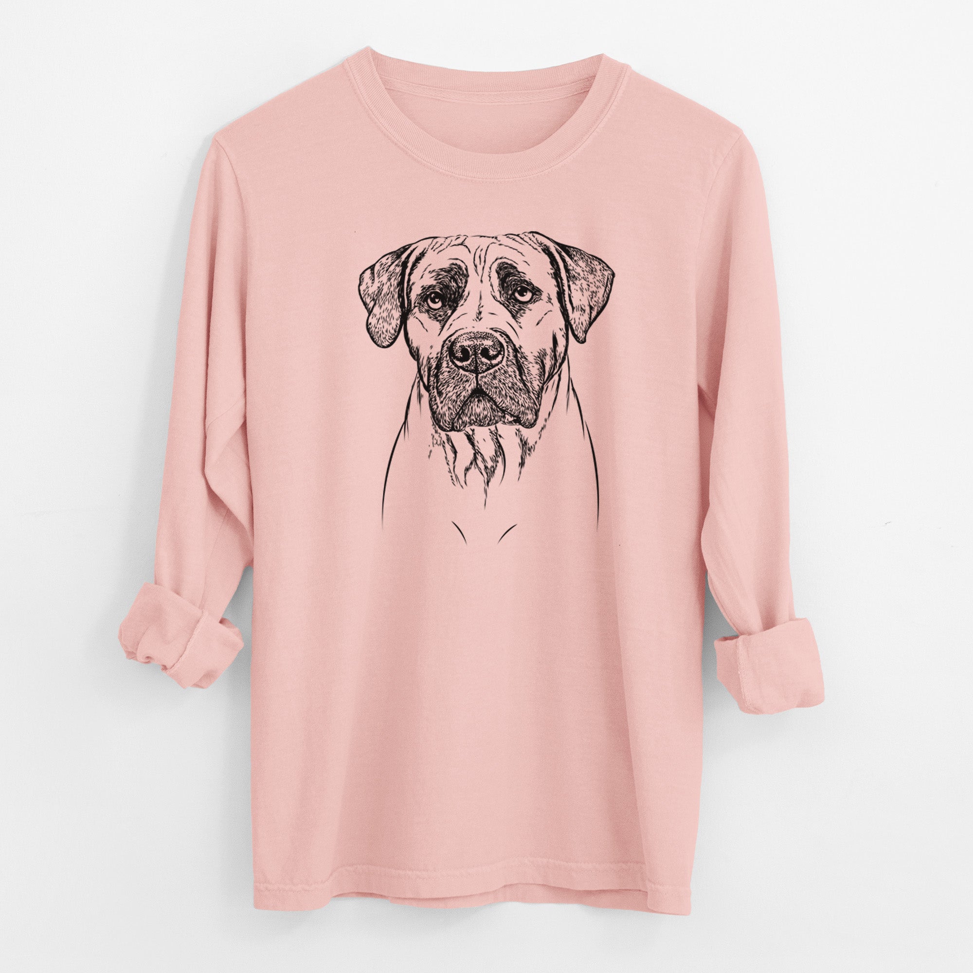 Bare Boris the Boerboel - Men's Heavyweight 100% Cotton Long Sleeve