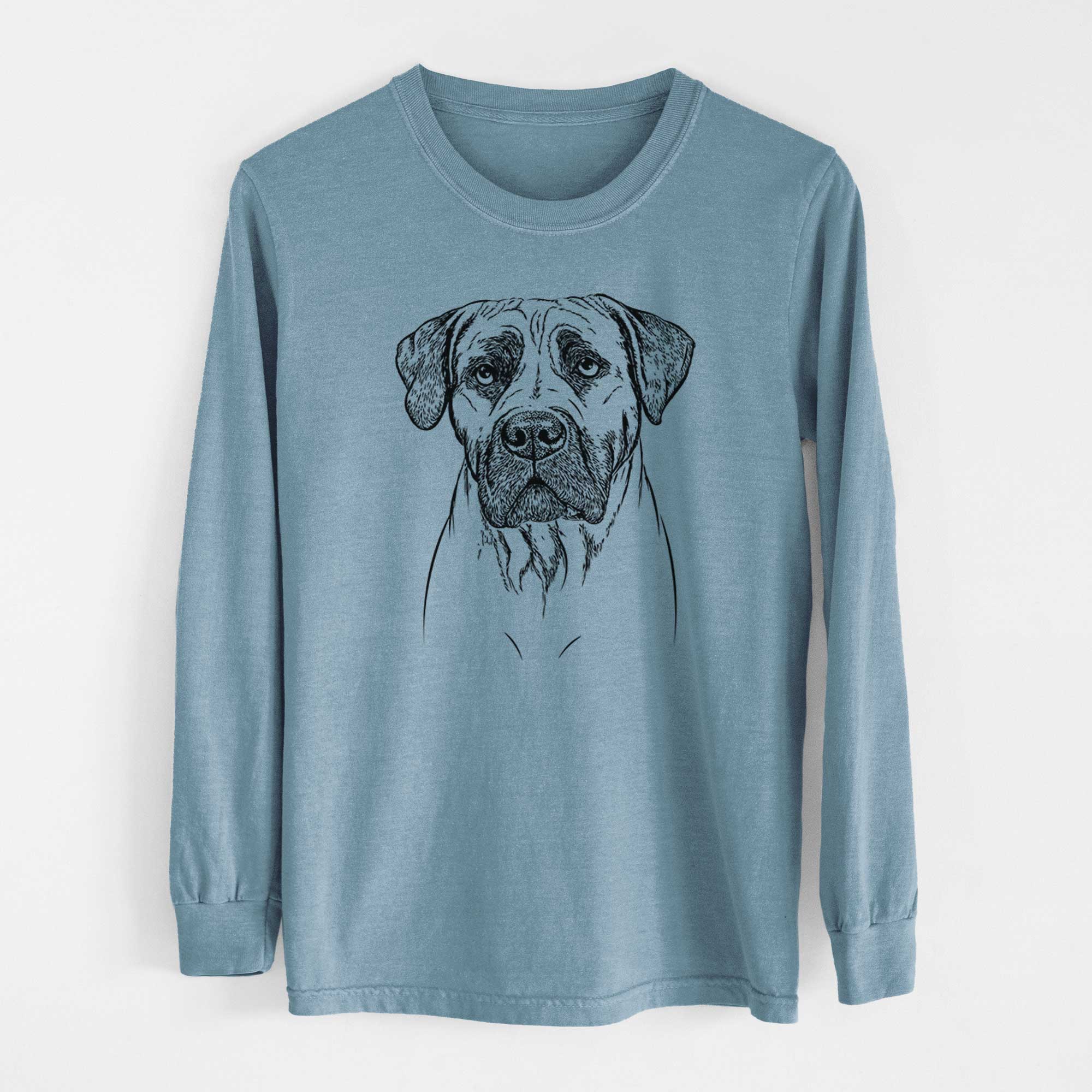 Bare Boris the Boerboel - Men's Heavyweight 100% Cotton Long Sleeve