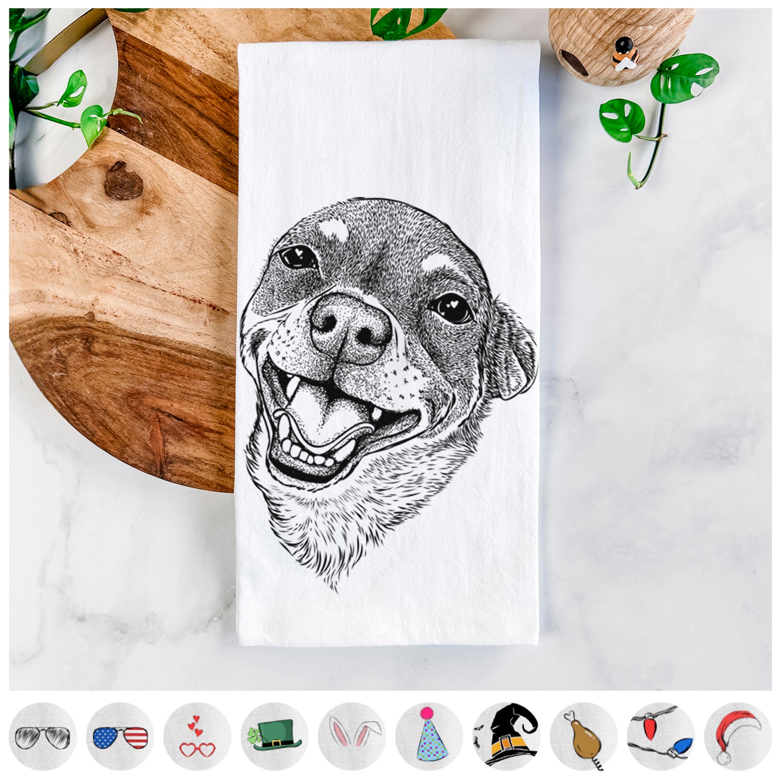 Boss the Chihuahua Tea Towel