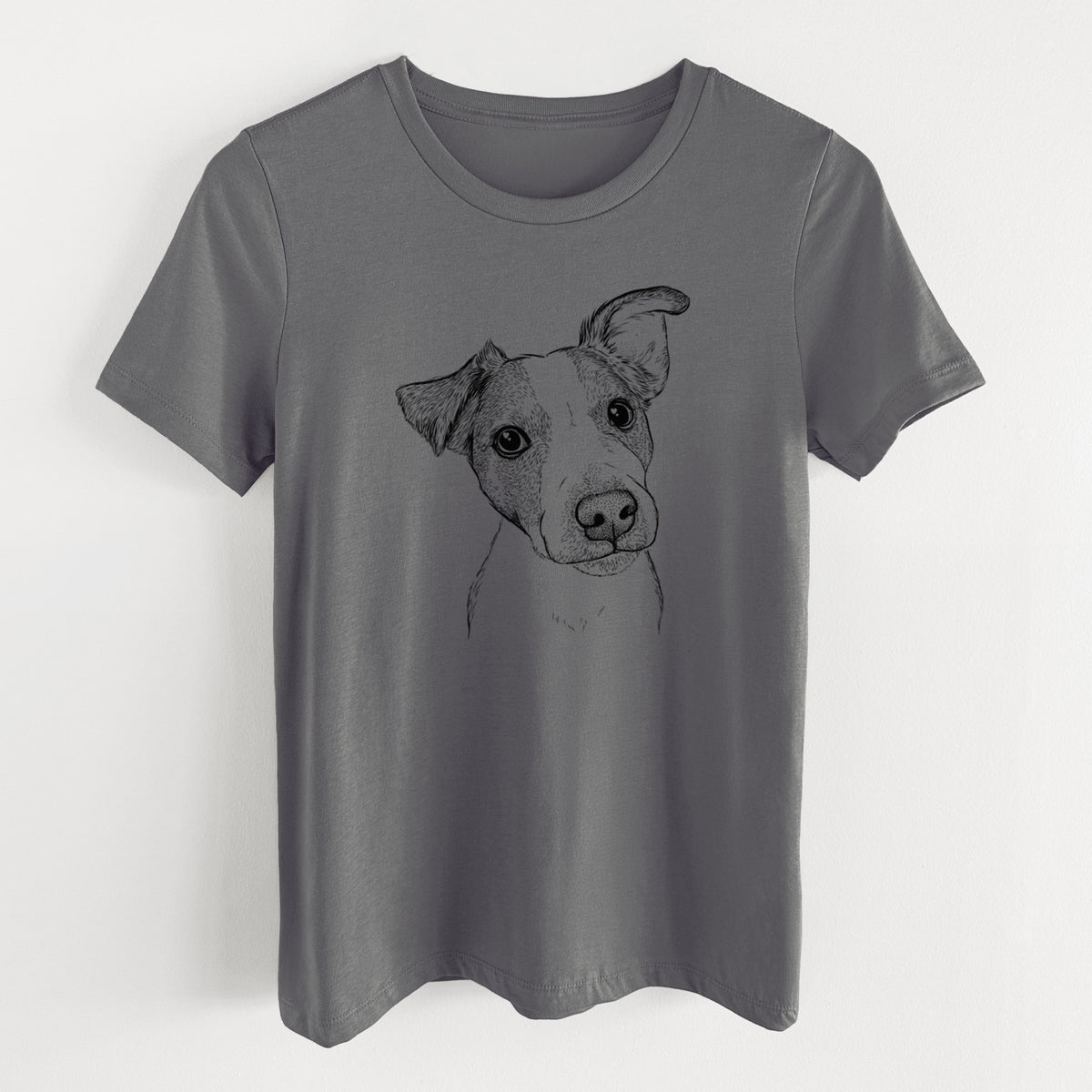 Bare Bosse the Jack Russell Terrier - Women's Lightweight Relaxed Fit 100% Cotton Crewneck