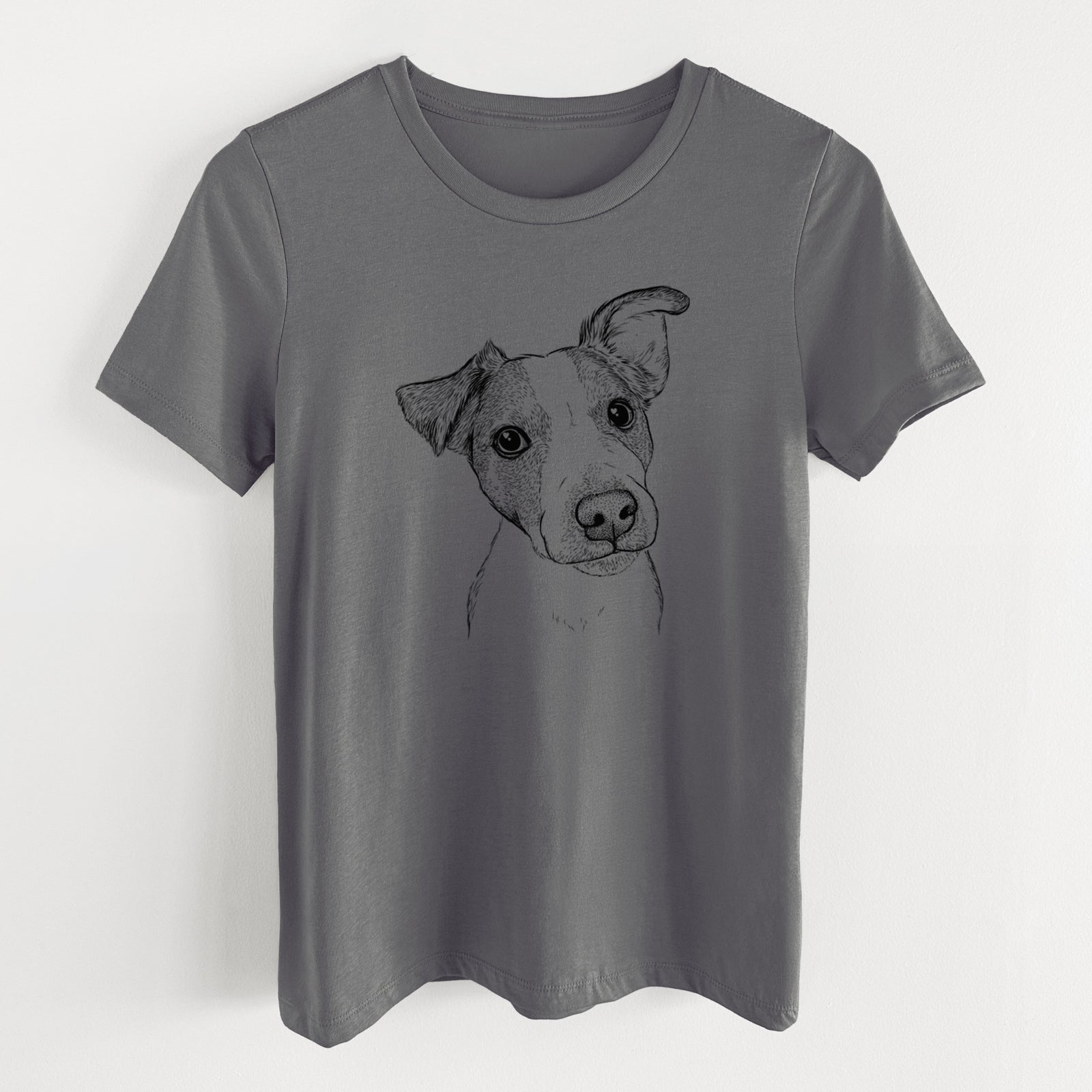 Bare Bosse the Jack Russell Terrier - Women's Lightweight Relaxed Fit 100% Cotton Crewneck