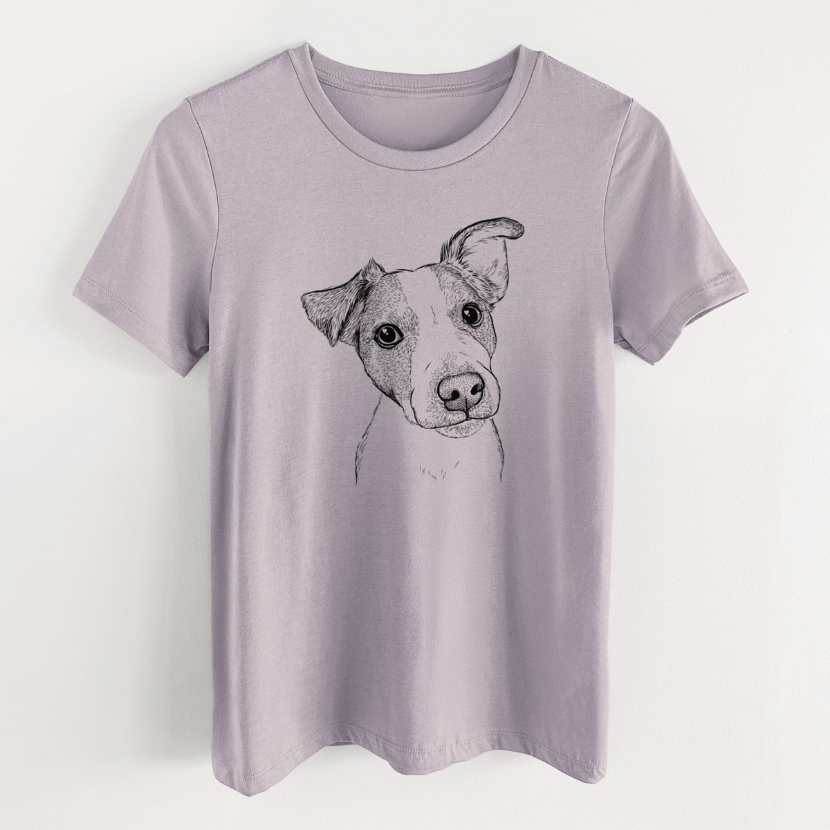 Bare Bosse the Jack Russell Terrier - Women's Lightweight Relaxed Fit 100% Cotton Crewneck