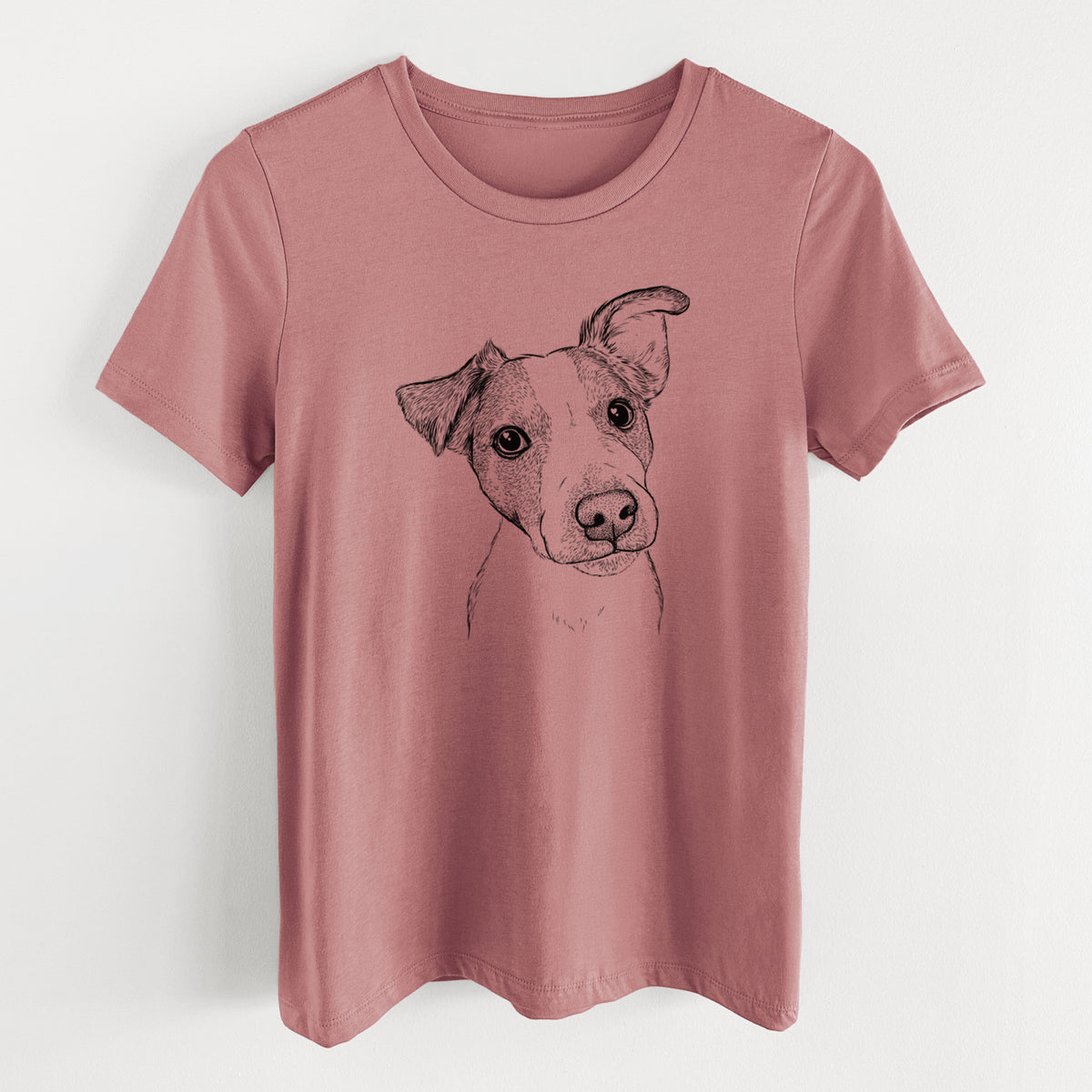 Bare Bosse the Jack Russell Terrier - Women's Lightweight Relaxed Fit 100% Cotton Crewneck