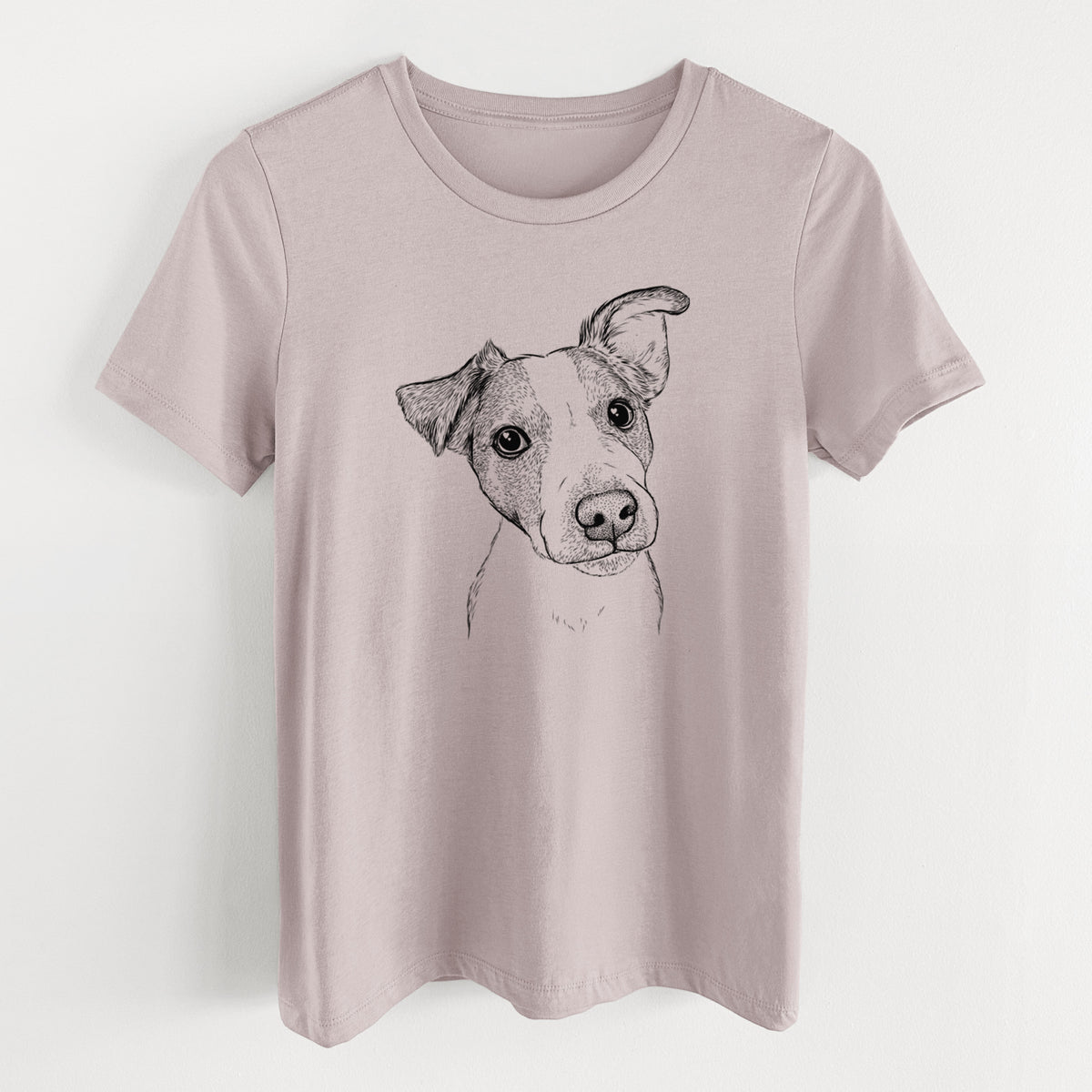 Bare Bosse the Jack Russell Terrier - Women's Lightweight Relaxed Fit 100% Cotton Crewneck