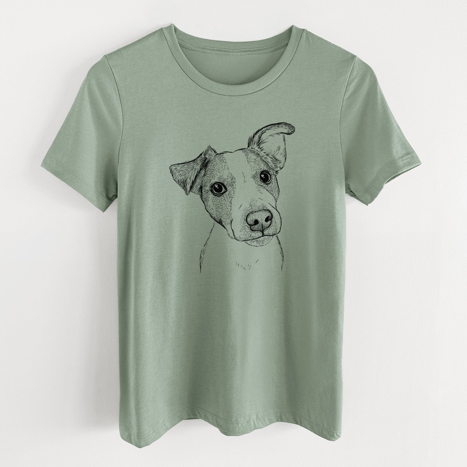Bare Bosse the Jack Russell Terrier - Women's Lightweight Relaxed Fit 100% Cotton Crewneck