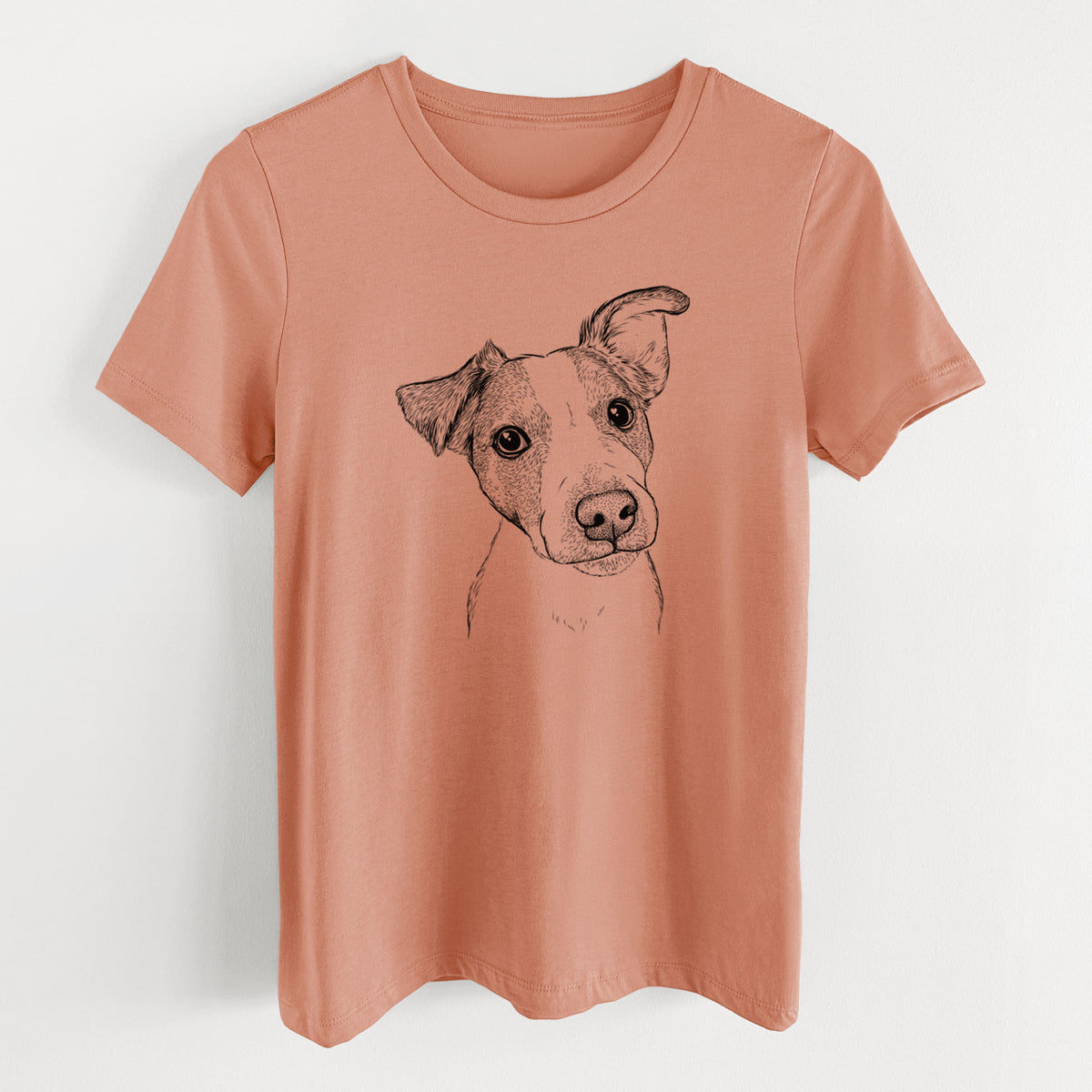 Bare Bosse the Jack Russell Terrier - Women's Lightweight Relaxed Fit 100% Cotton Crewneck