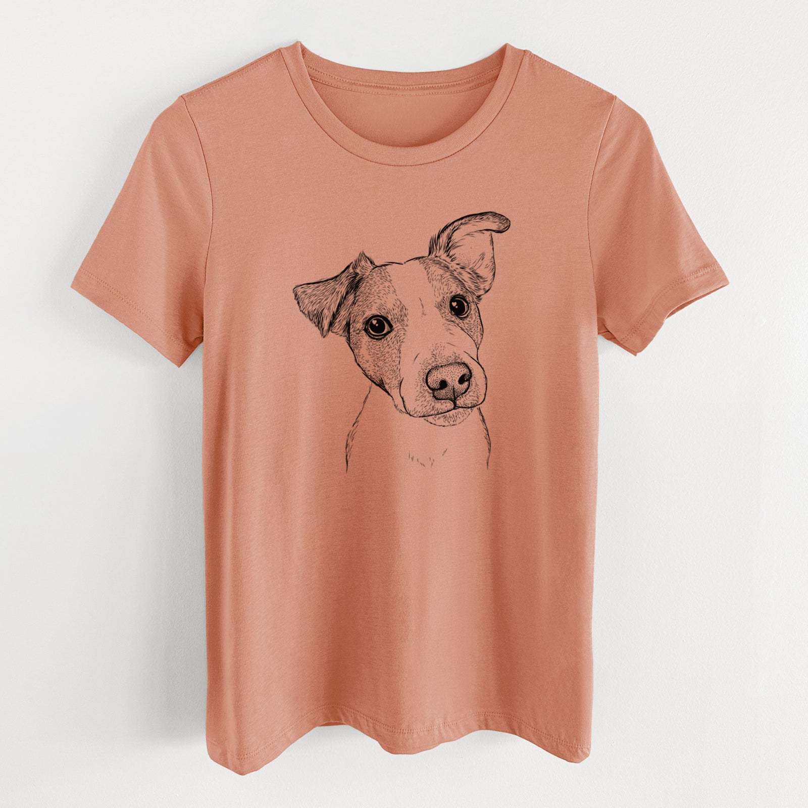 Bare Bosse the Jack Russell Terrier - Women's Lightweight Relaxed Fit 100% Cotton Crewneck