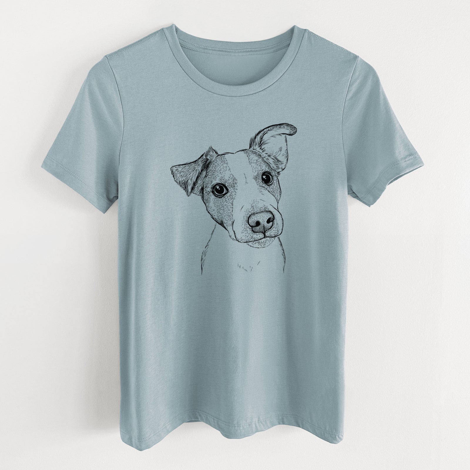 Bare Bosse the Jack Russell Terrier - Women's Lightweight Relaxed Fit 100% Cotton Crewneck