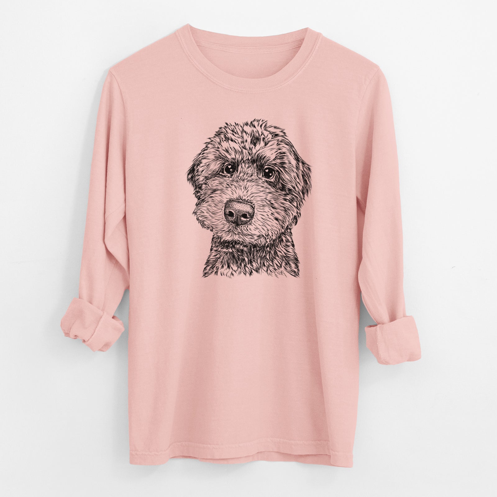 Bare Bowser the Whoodle - Men's Heavyweight 100% Cotton Long Sleeve