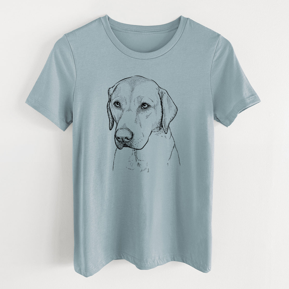 Bare Braxton the Yellow Lab - Women's Lightweight Relaxed Fit 100% Cotton Crewneck