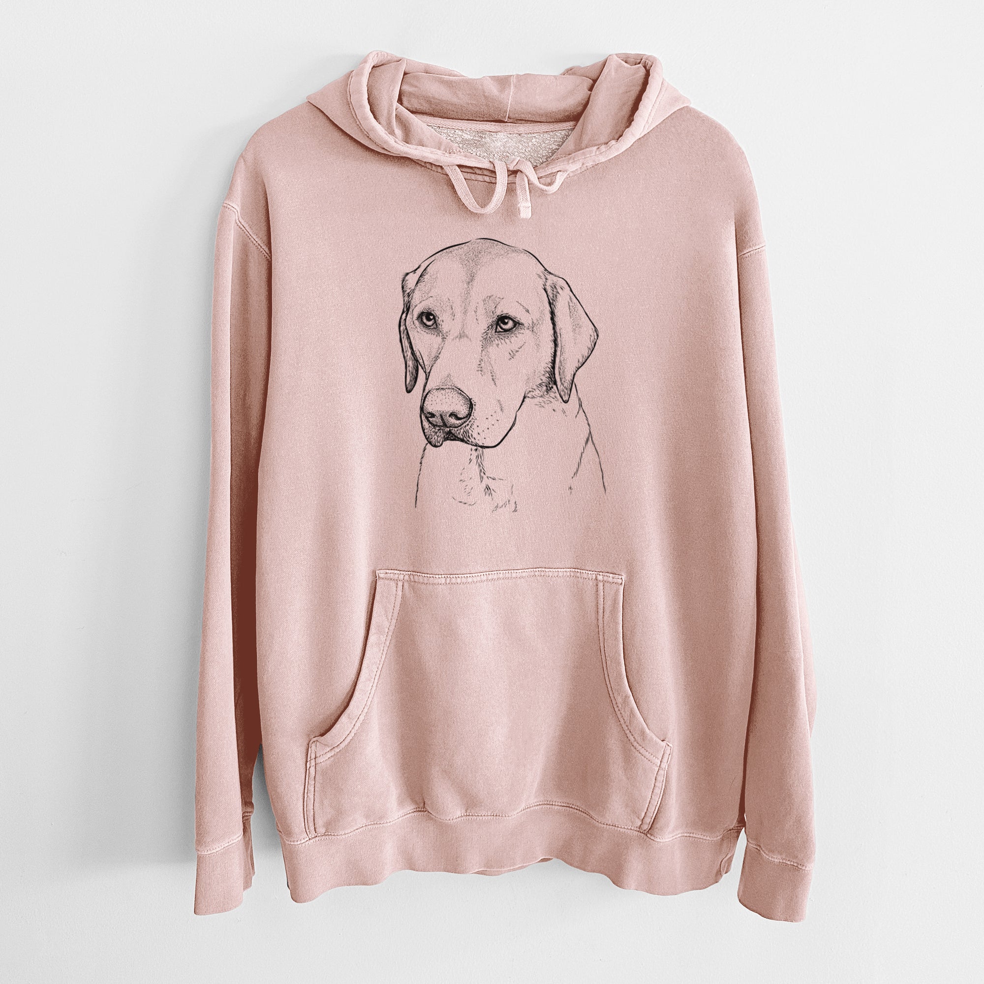 Bare Braxton the Yellow Lab - Unisex Pigment Dyed Hoodie