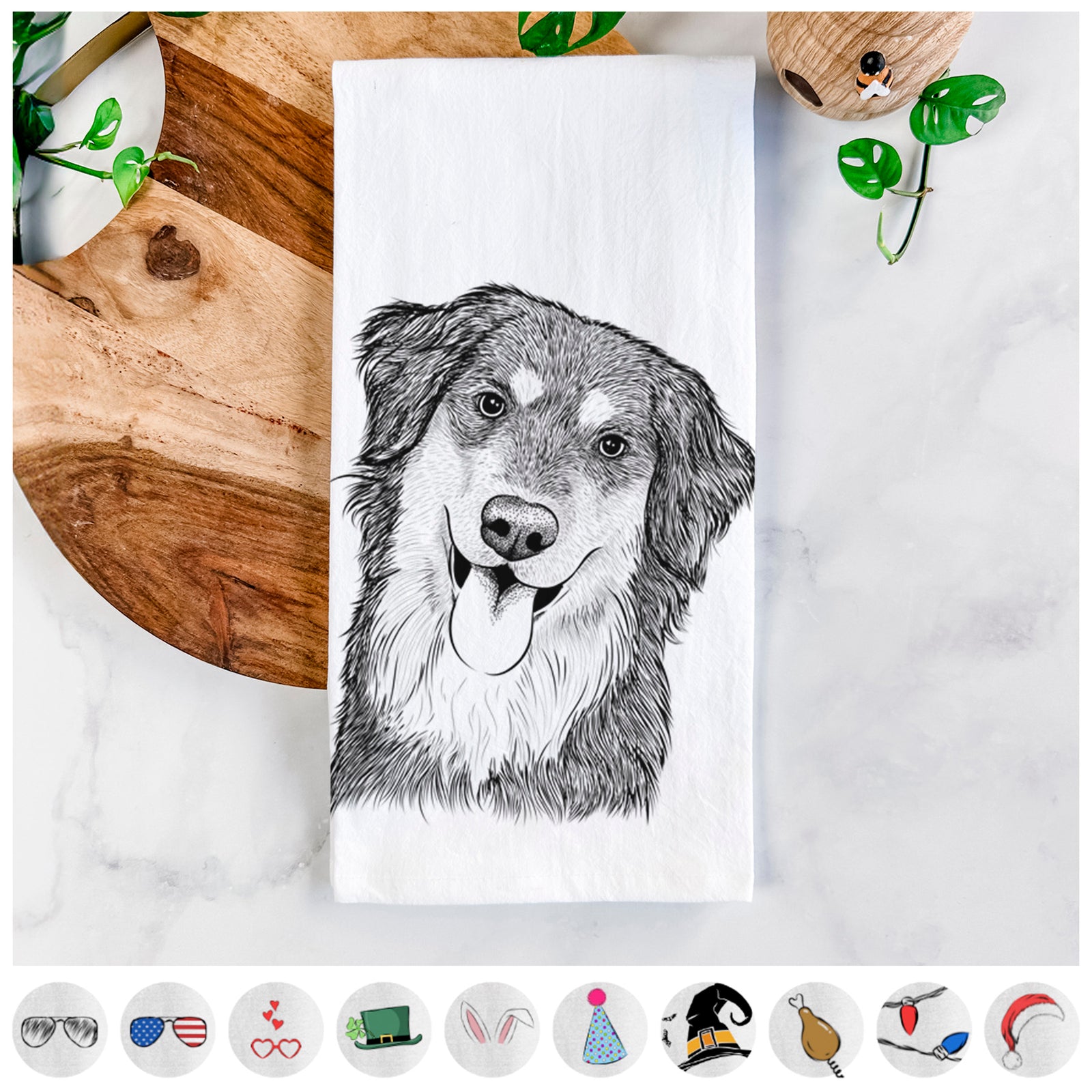 Brodie the Golden Aussie Tea Towel