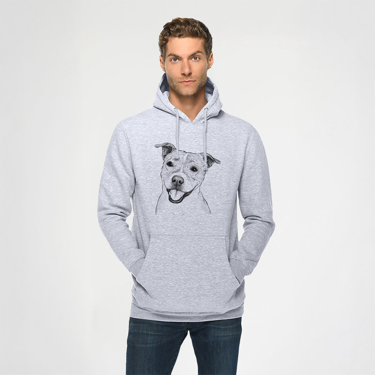 BrookLyn the Staffordshire Bull Terrier- Heavyweight Fleece Hoodie
