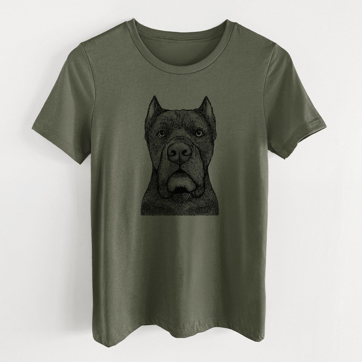 Bare Bruno the Cane Corso - Women's Lightweight Relaxed Fit 100% Cotton Crewneck