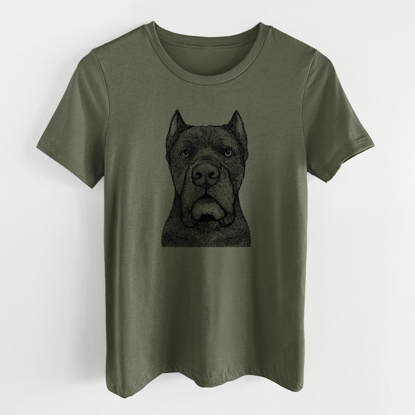 Bare Bruno the Cane Corso - Women's Lightweight Relaxed Fit 100% Cotton Crewneck