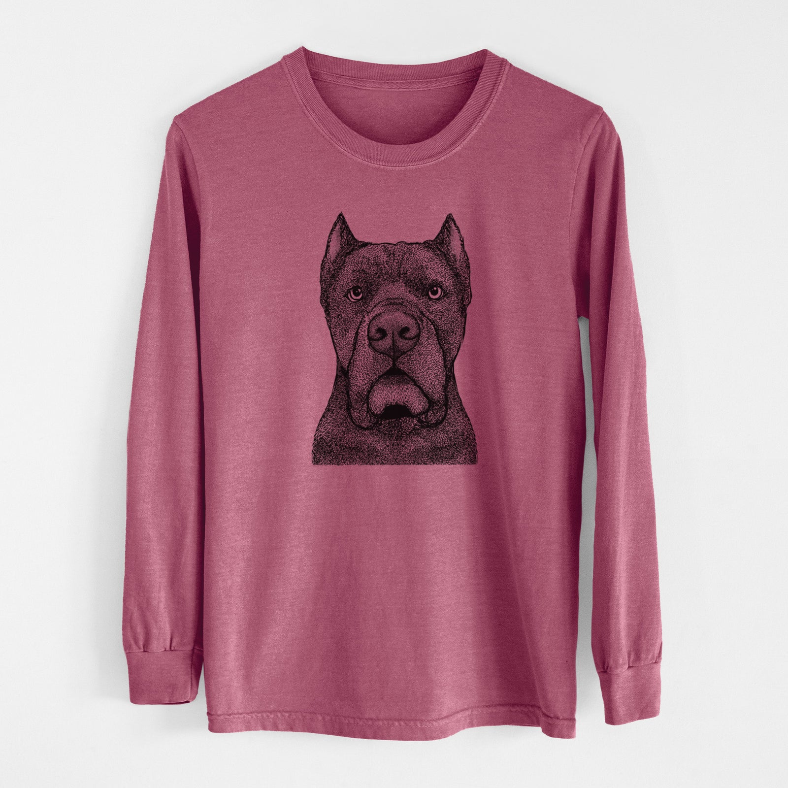 Bare Bruno the Cane Corso - Men's Heavyweight 100% Cotton Long Sleeve