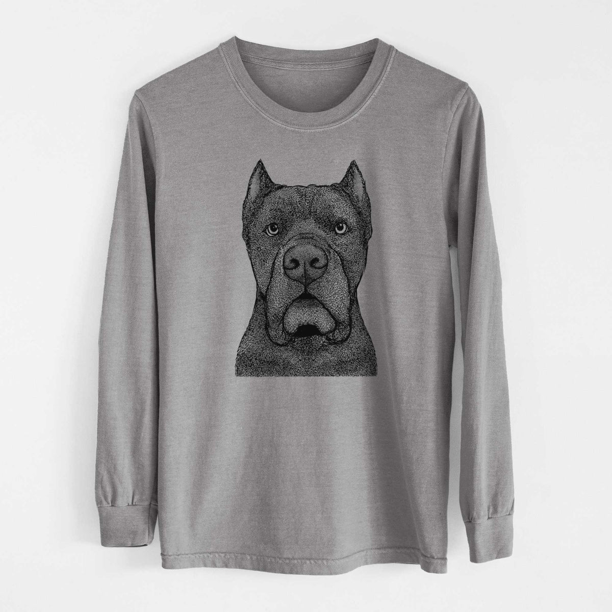 Bare Bruno the Cane Corso - Men's Heavyweight 100% Cotton Long Sleeve