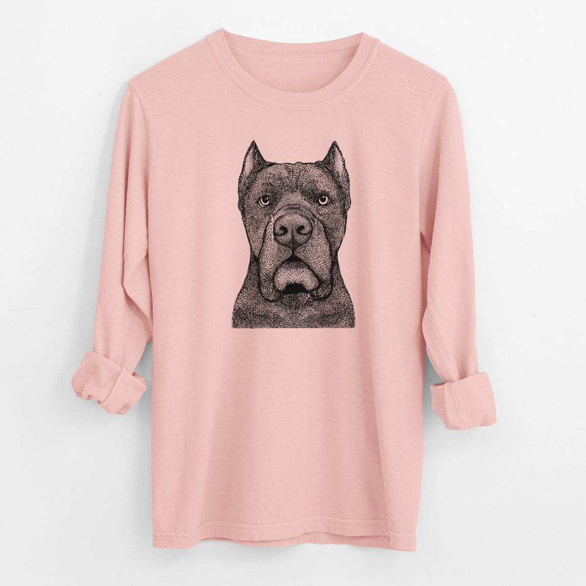 Bare Bruno the Cane Corso - Men's Heavyweight 100% Cotton Long Sleeve