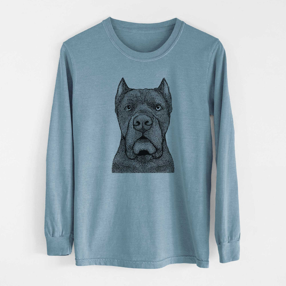 Bare Bruno the Cane Corso - Men's Heavyweight 100% Cotton Long Sleeve