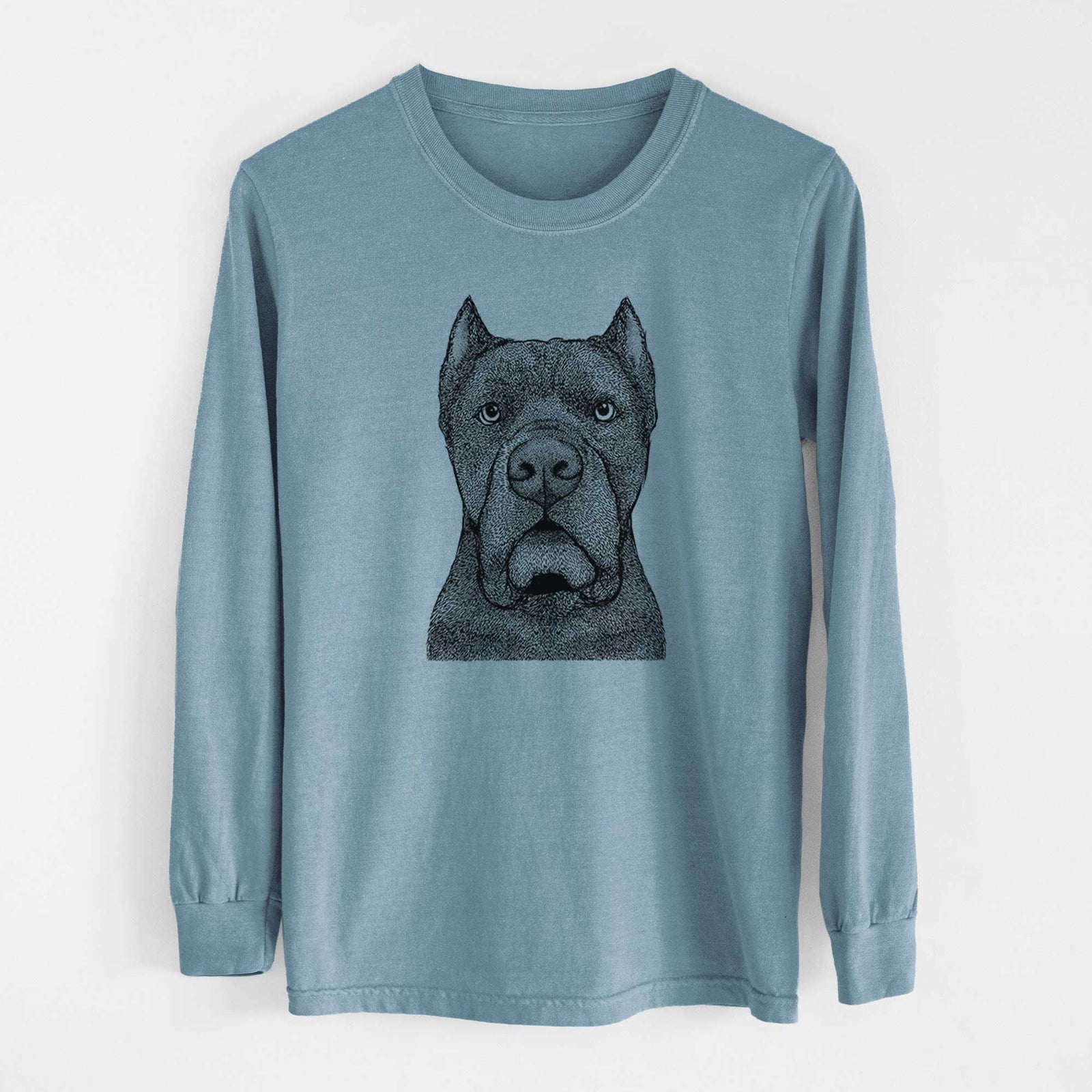 Bare Bruno the Cane Corso - Men's Heavyweight 100% Cotton Long Sleeve