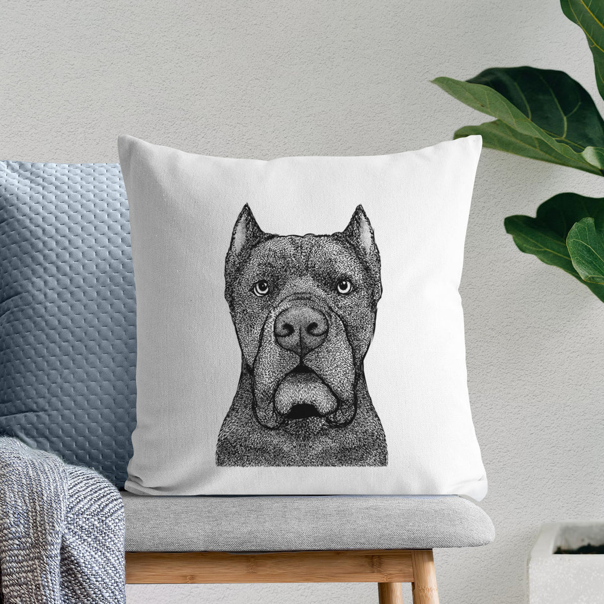Bruno the Cane Corso - Throw Pillow Cover