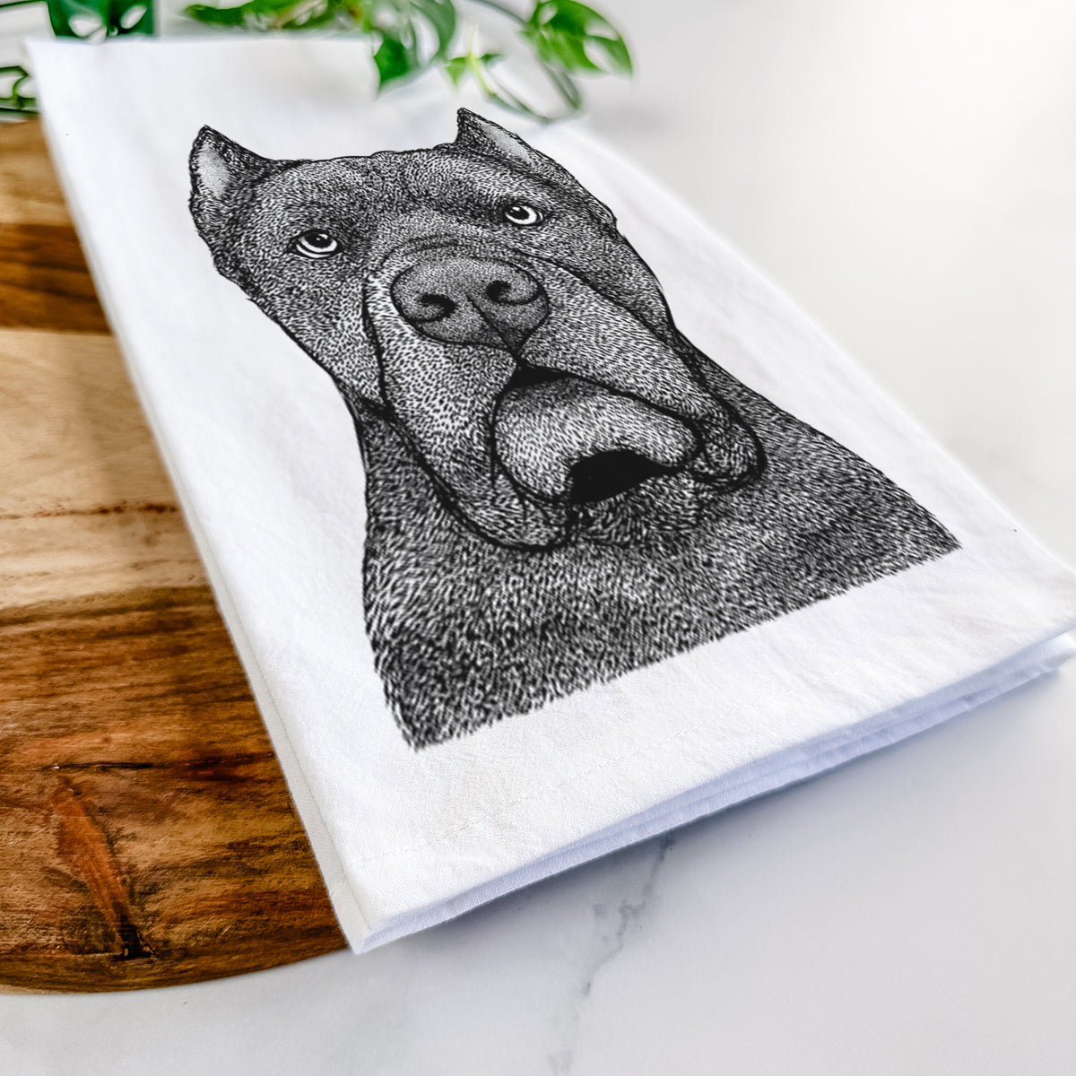 Bruno the Cane Corso Tea Towel