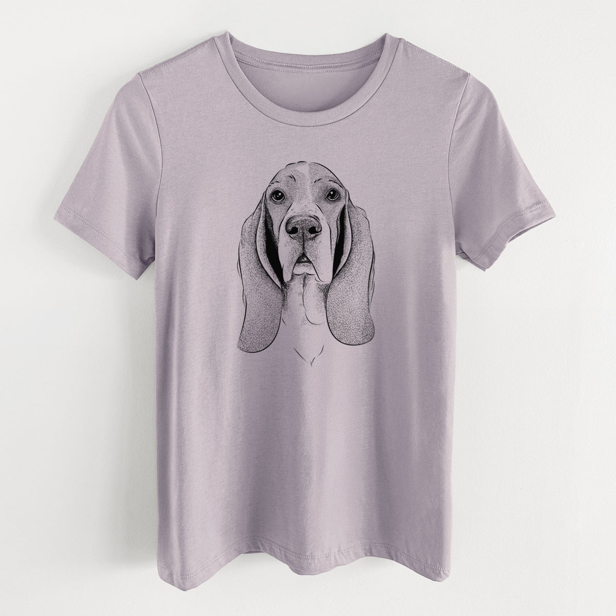 Bare Buckley the Basset Hound - Women's Lightweight Relaxed Fit 100% Cotton Crewneck