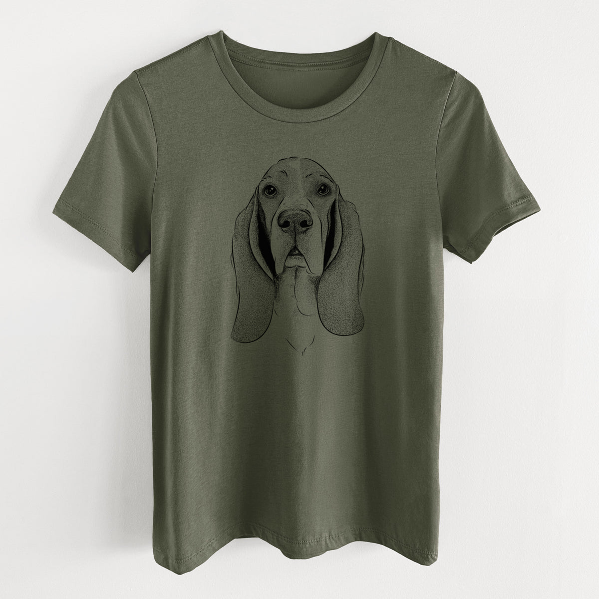 Bare Buckley the Basset Hound - Women's Lightweight Relaxed Fit 100% Cotton Crewneck