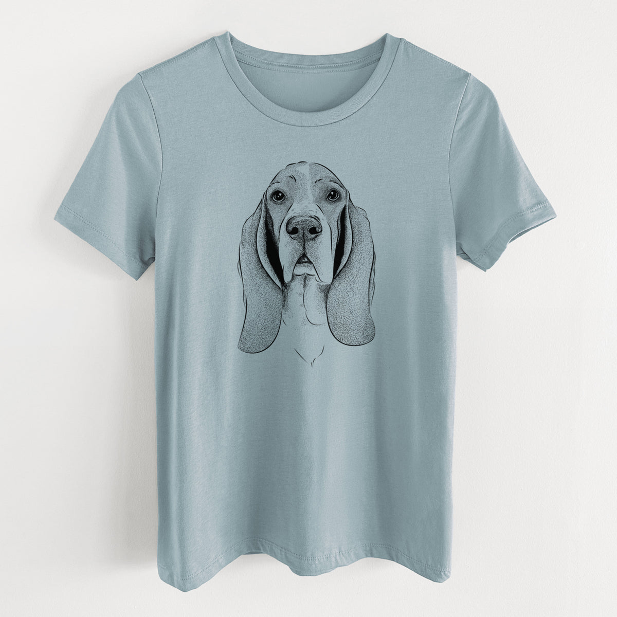 Bare Buckley the Basset Hound - Women's Lightweight Relaxed Fit 100% Cotton Crewneck