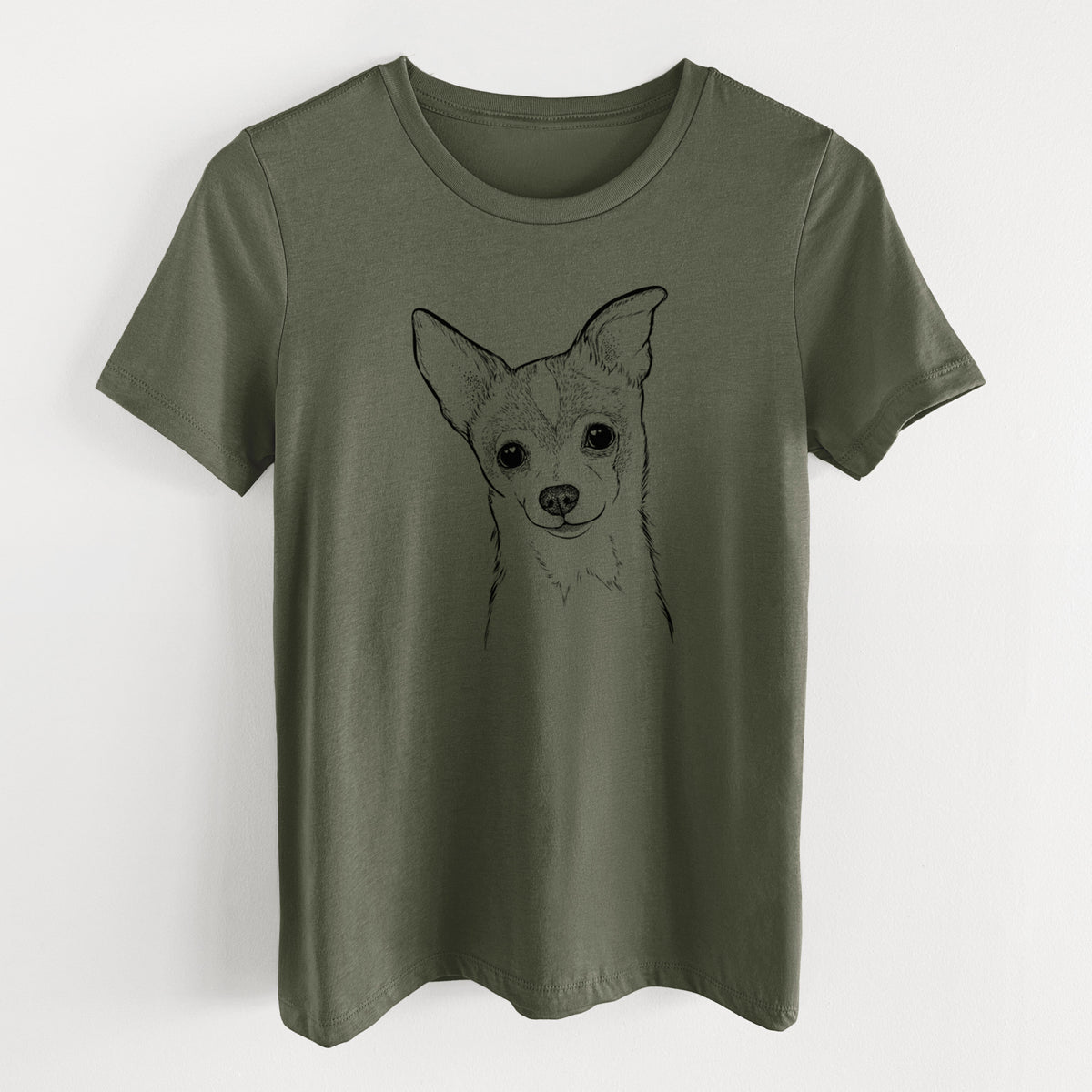 Bare Buggy the Chihuahua - Women's Lightweight Relaxed Fit 100% Cotton Crewneck