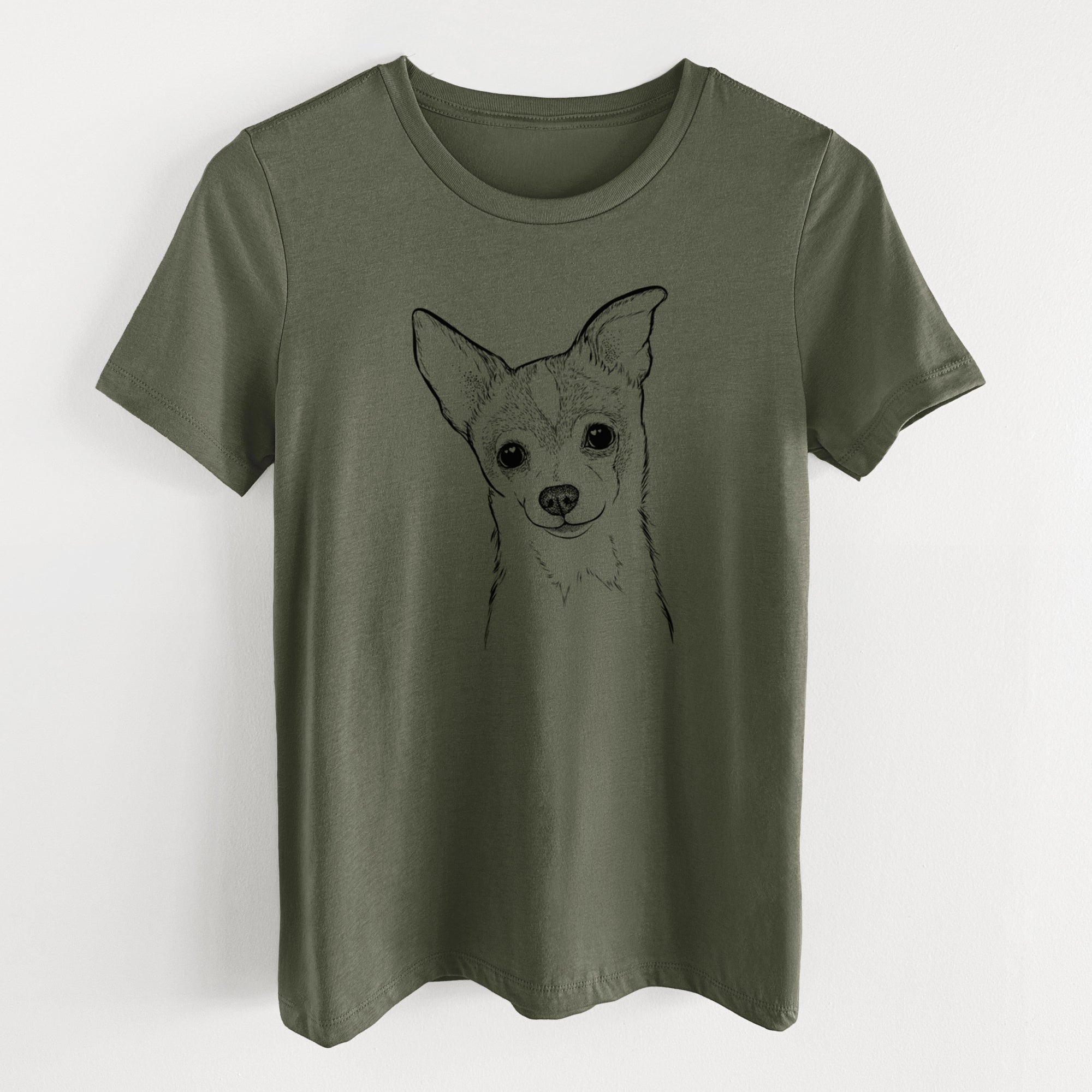 Bare Buggy the Chihuahua - Women's Lightweight Relaxed Fit 100% Cotton Crewneck