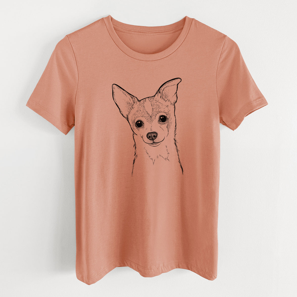 Bare Buggy the Chihuahua - Women's Lightweight Relaxed Fit 100% Cotton Crewneck