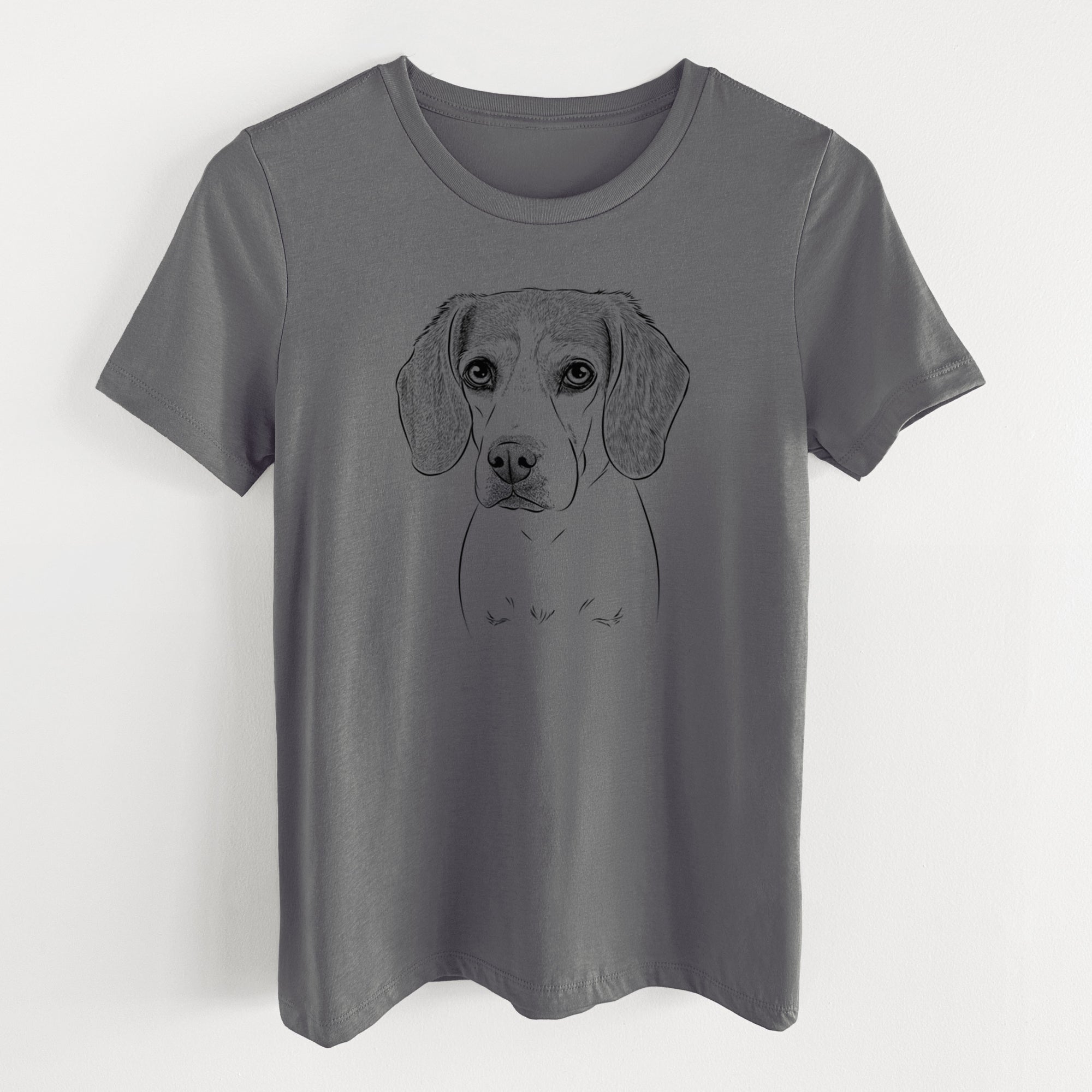 Bare Bumbee the Beagle - Women's Lightweight Relaxed Fit 100% Cotton Crewneck