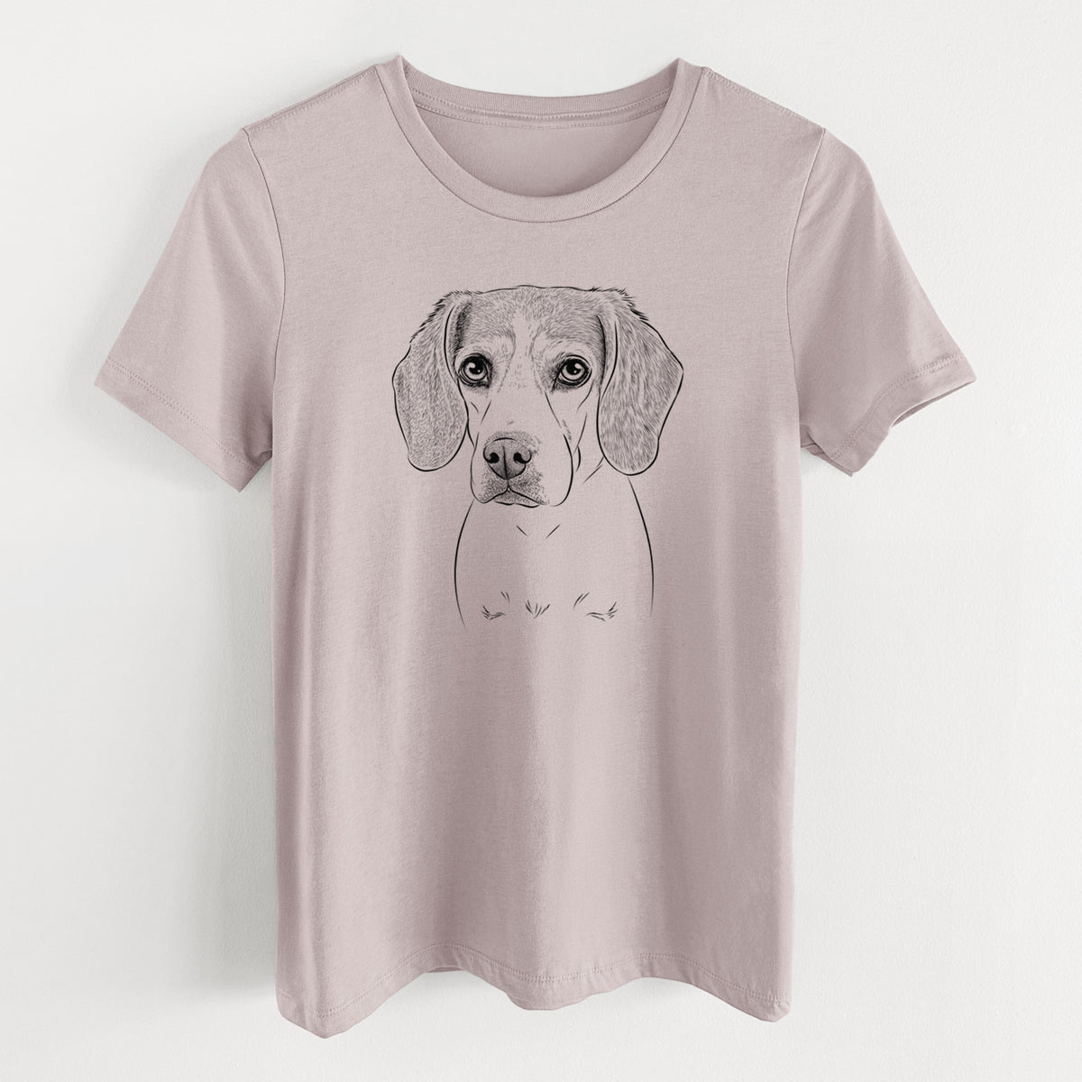 Bare Bumbee the Beagle - Women's Lightweight Relaxed Fit 100% Cotton Crewneck