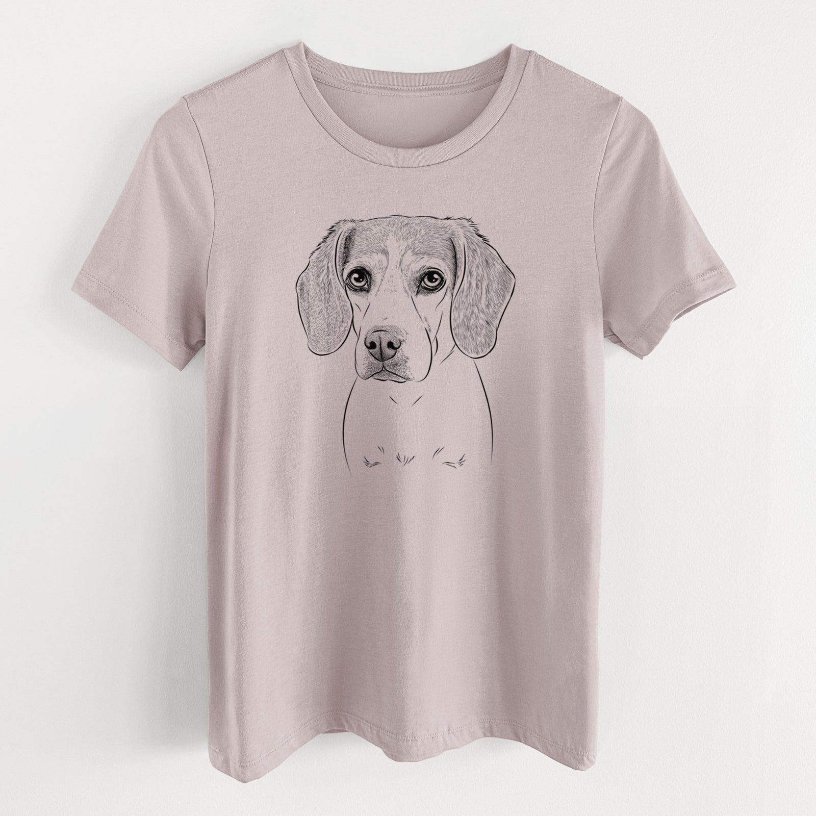 Bare Bumbee the Beagle - Women's Lightweight Relaxed Fit 100% Cotton Crewneck