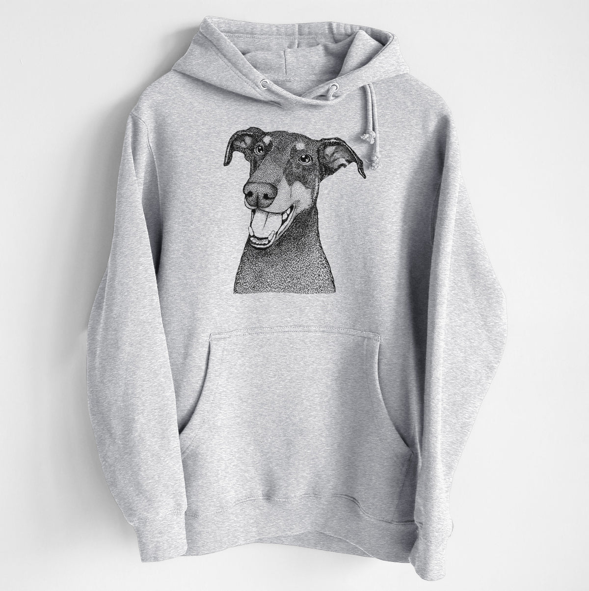 Bunnie the Doberman Pinscher- Heavyweight Fleece Hoodie
