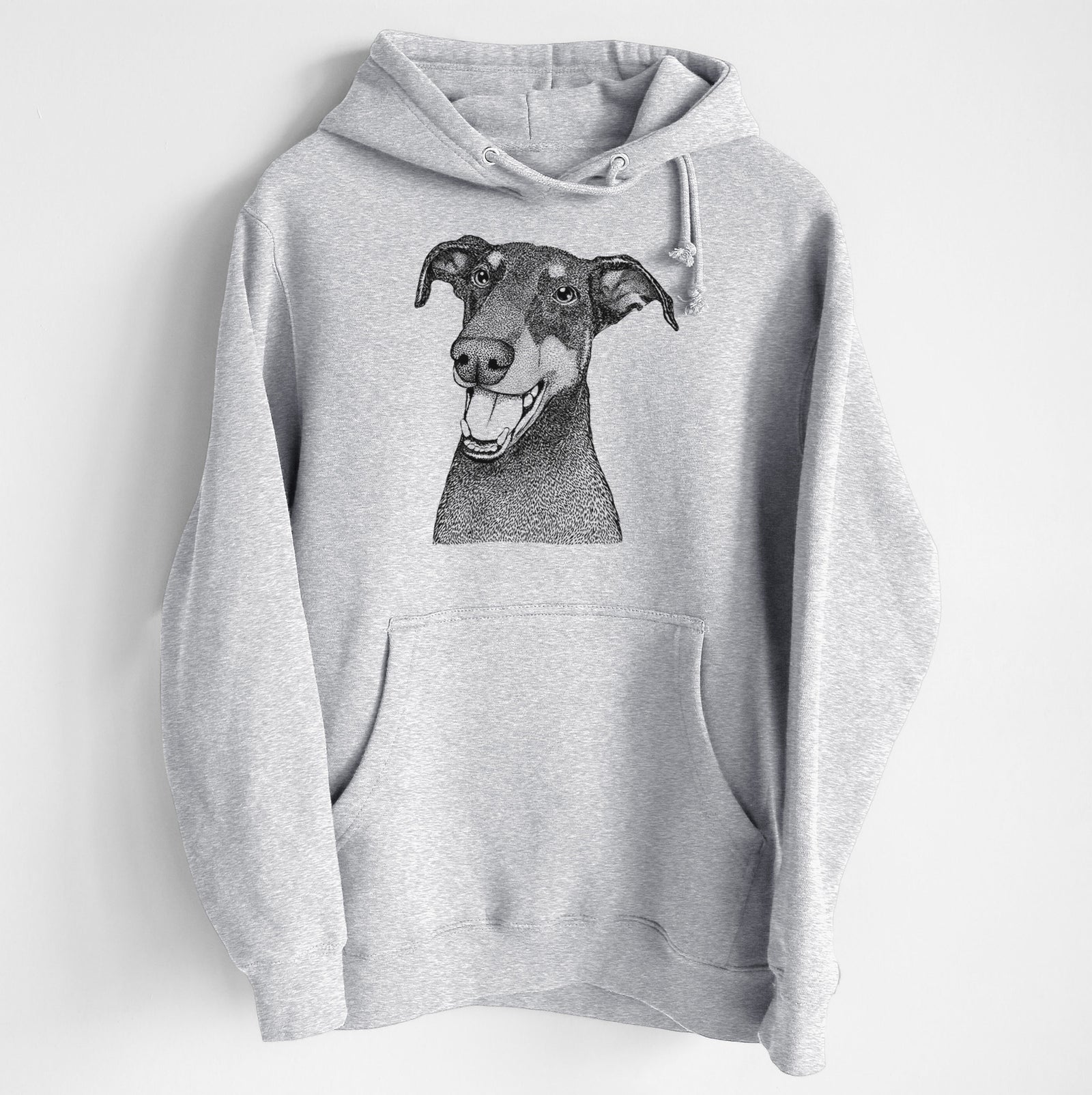 Bunnie the Doberman Pinscher- Heavyweight Fleece Hoodie