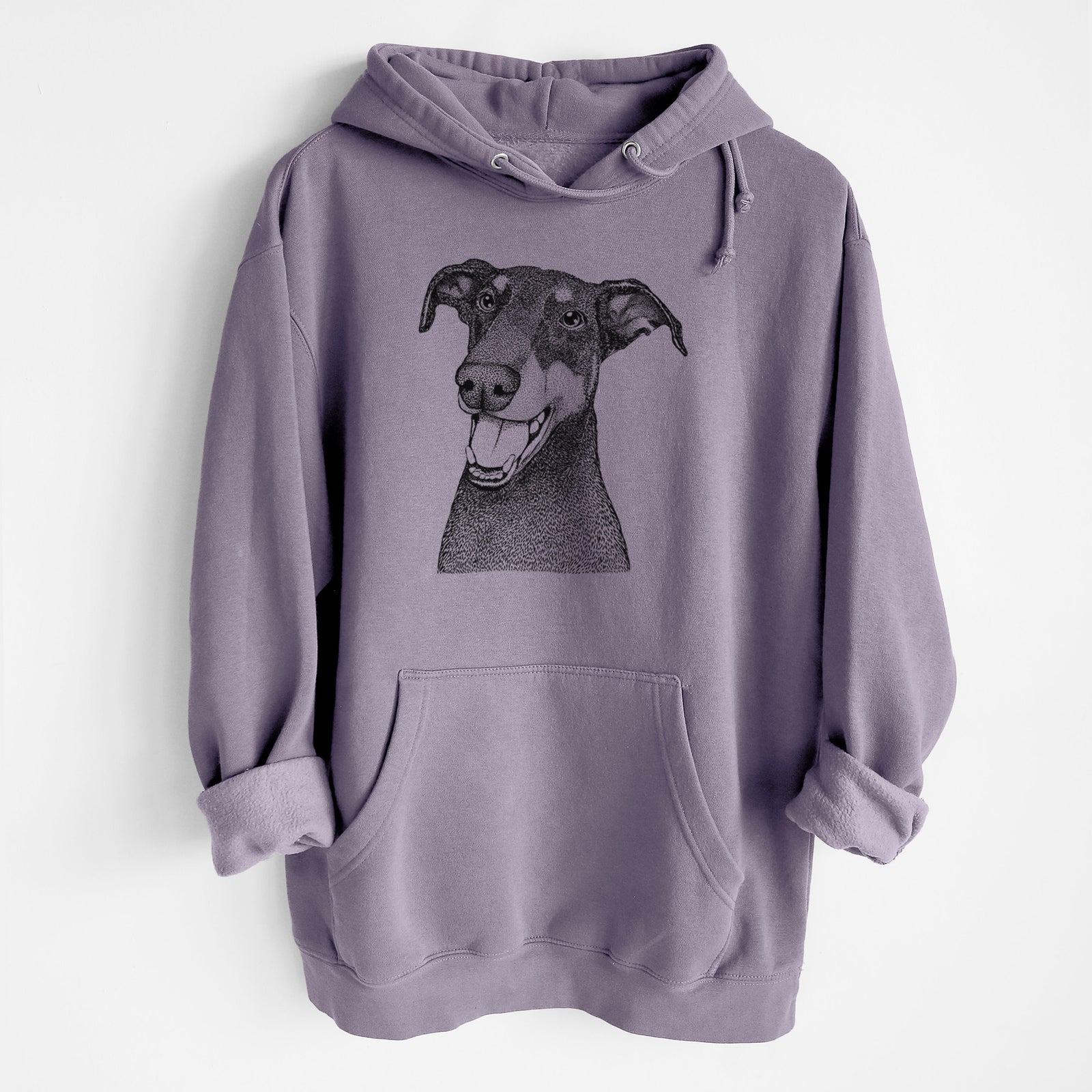 Bunnie the Doberman Pinscher- Heavyweight Fleece Hoodie