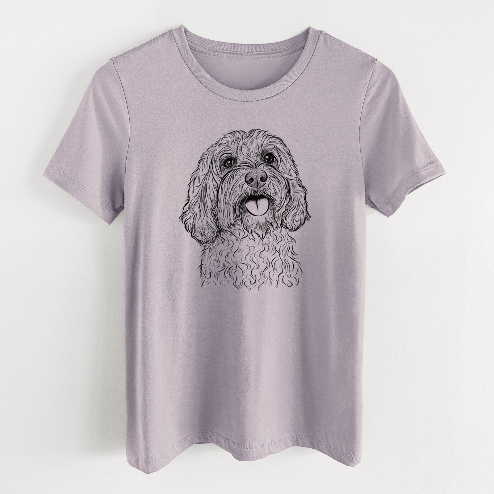 Bare Cali the Cavapoo - Women's Lightweight Relaxed Fit 100% Cotton Crewneck
