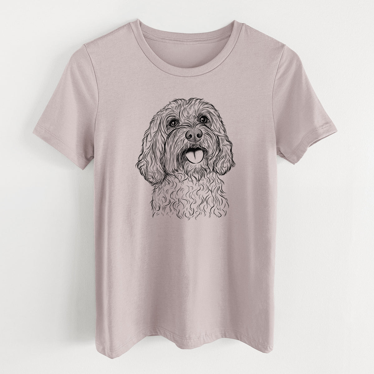 Bare Cali the Cavapoo - Women's Lightweight Relaxed Fit 100% Cotton Crewneck