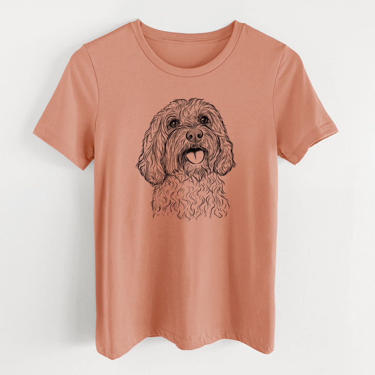 Bare Cali the Cavapoo - Women's Lightweight Relaxed Fit 100% Cotton Crewneck