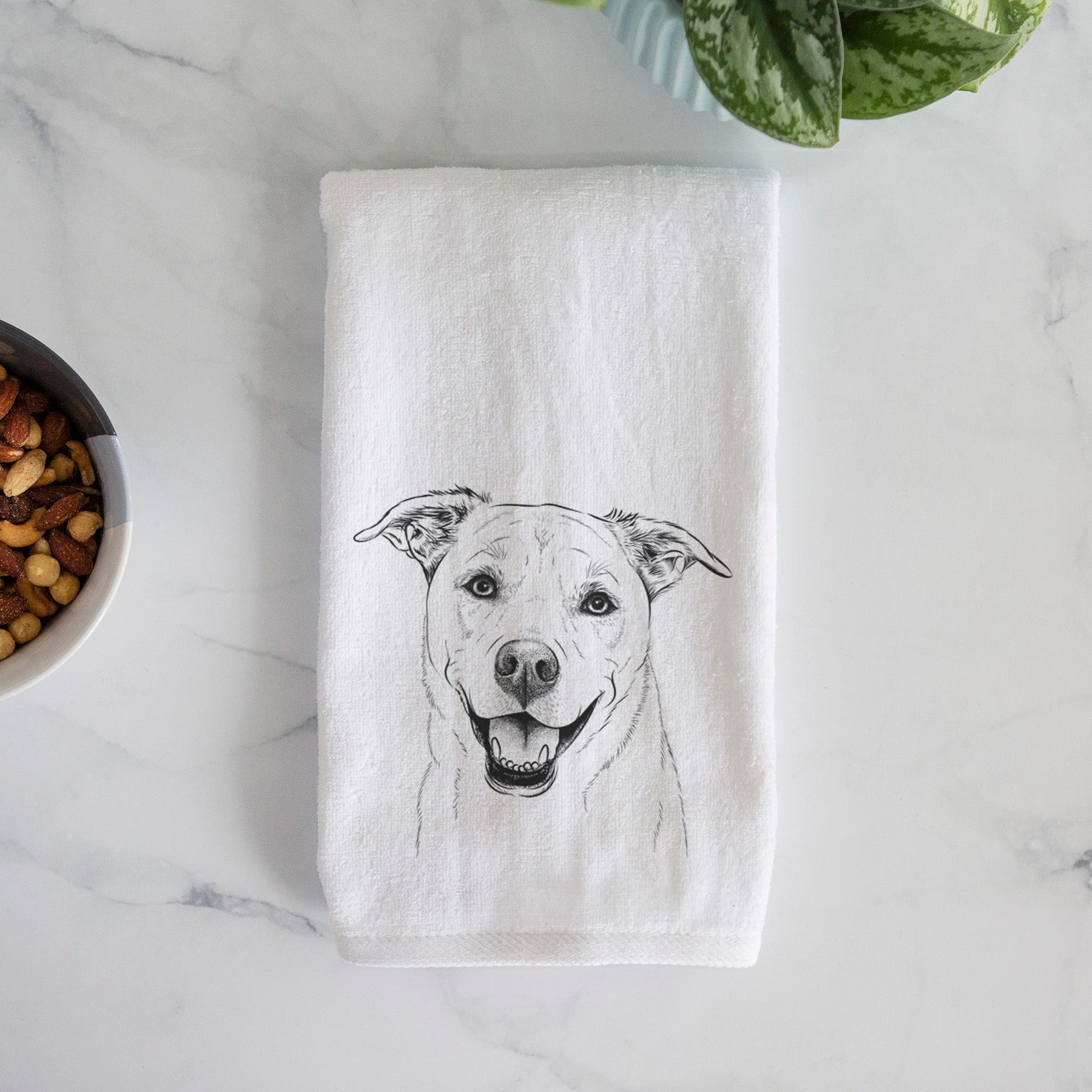 Carl the Mixed Breed Premium Hand Towel