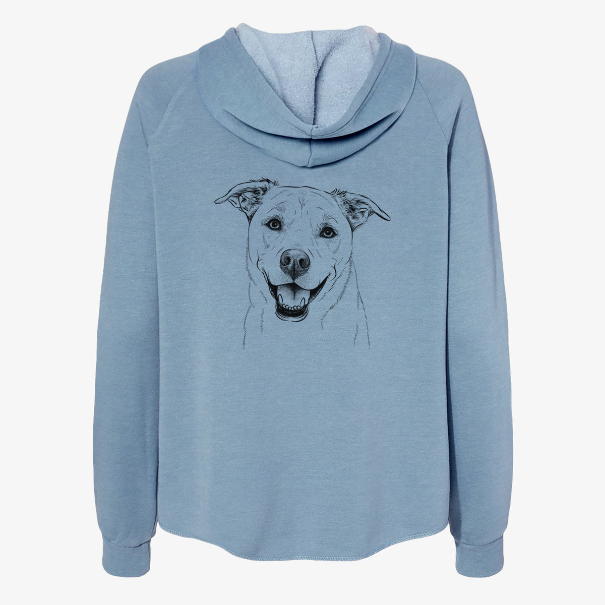 Carl the Mixed Breed - Women's Cali Wave Zip-Up Sweatshirt