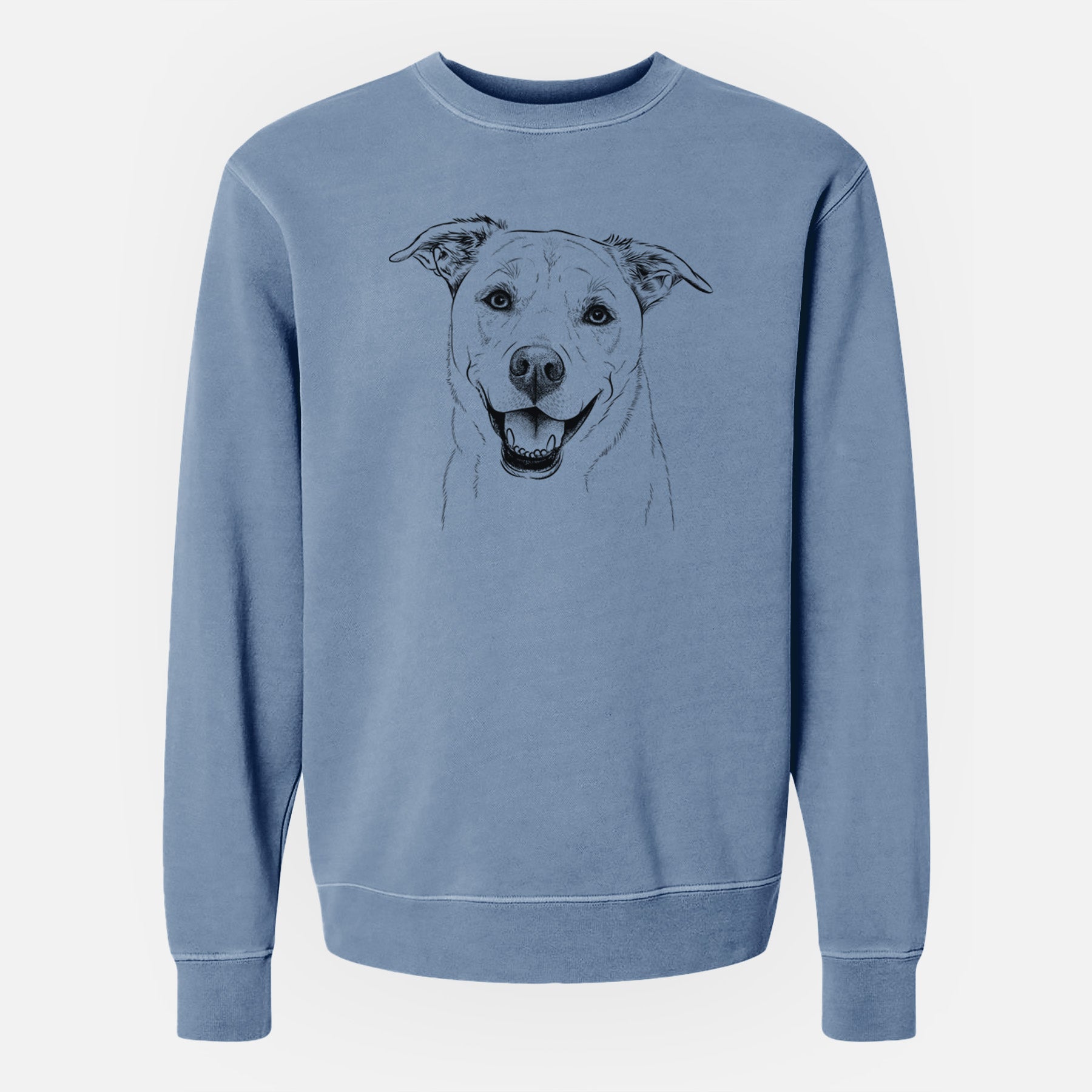 Bare Carl the Mixed Breed - Unisex Pigment Dyed Crew Sweatshirt