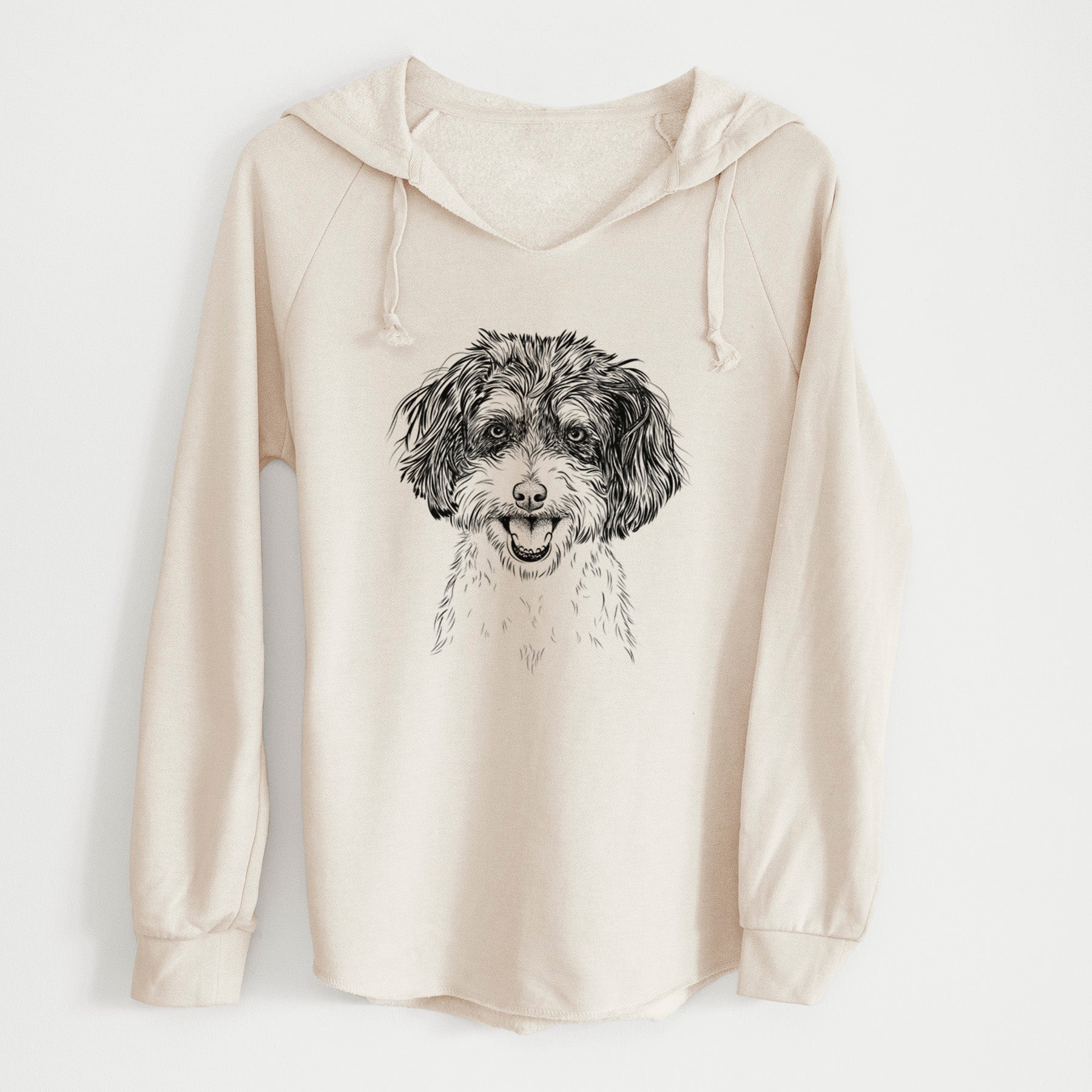 Bare Carlos the Cavapoo - Cali Wave Hooded Sweatshirt